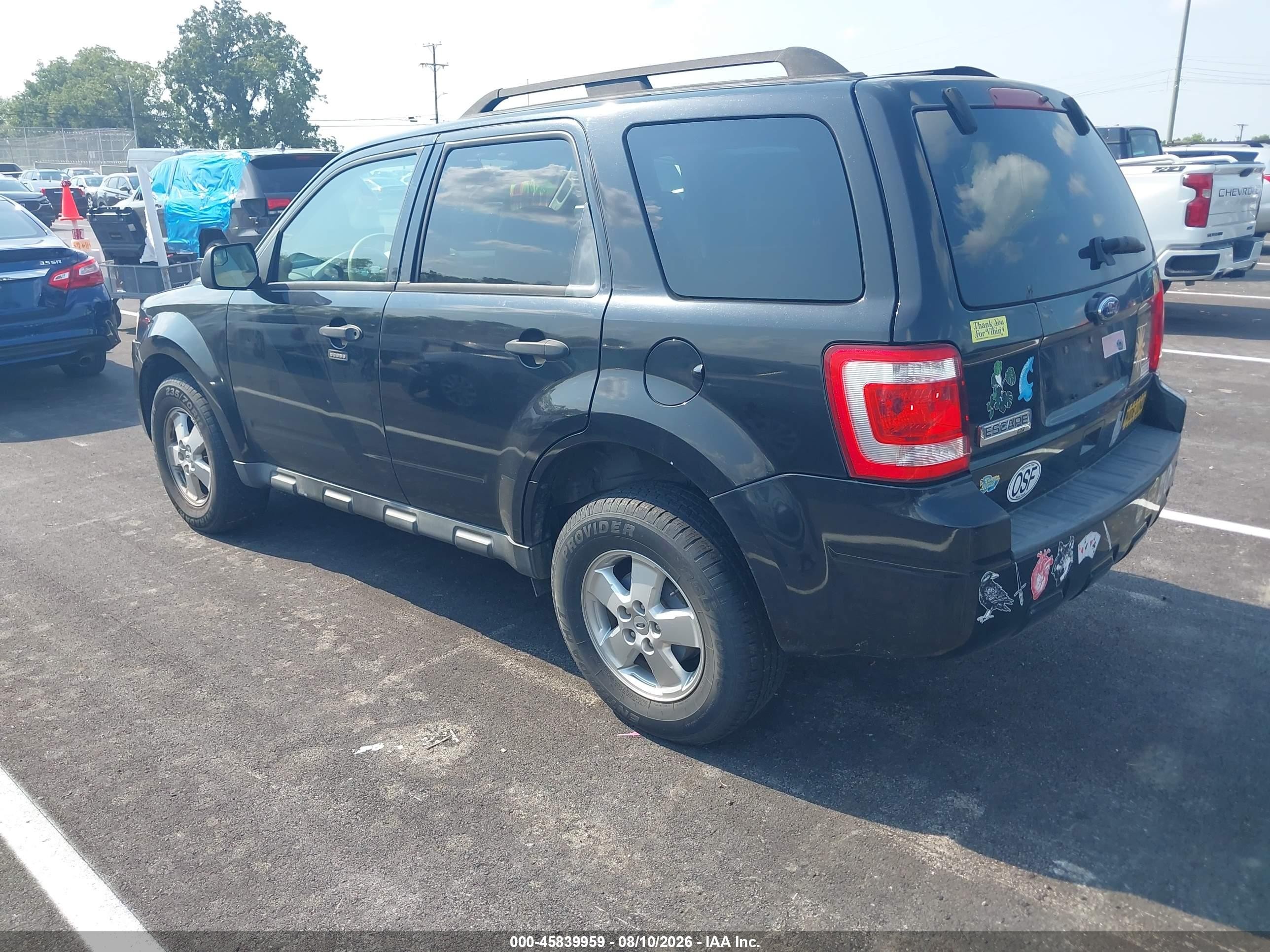 2011 Ford Escape Xlt Black vin: 1FMCU0D77BKA31385