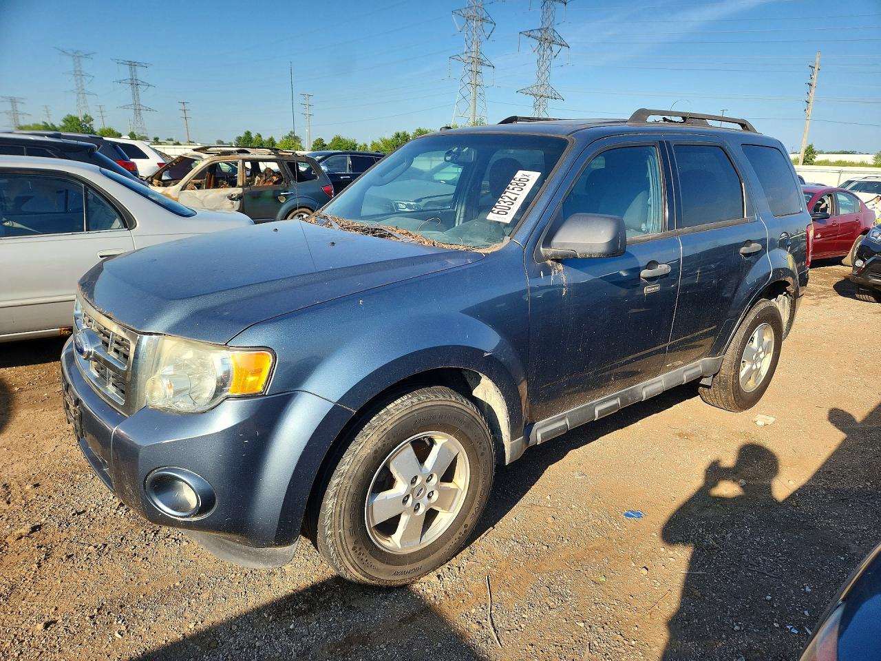 2011 Ford Escape Xlt Синий vin: 1FMCU0D77BKA54780