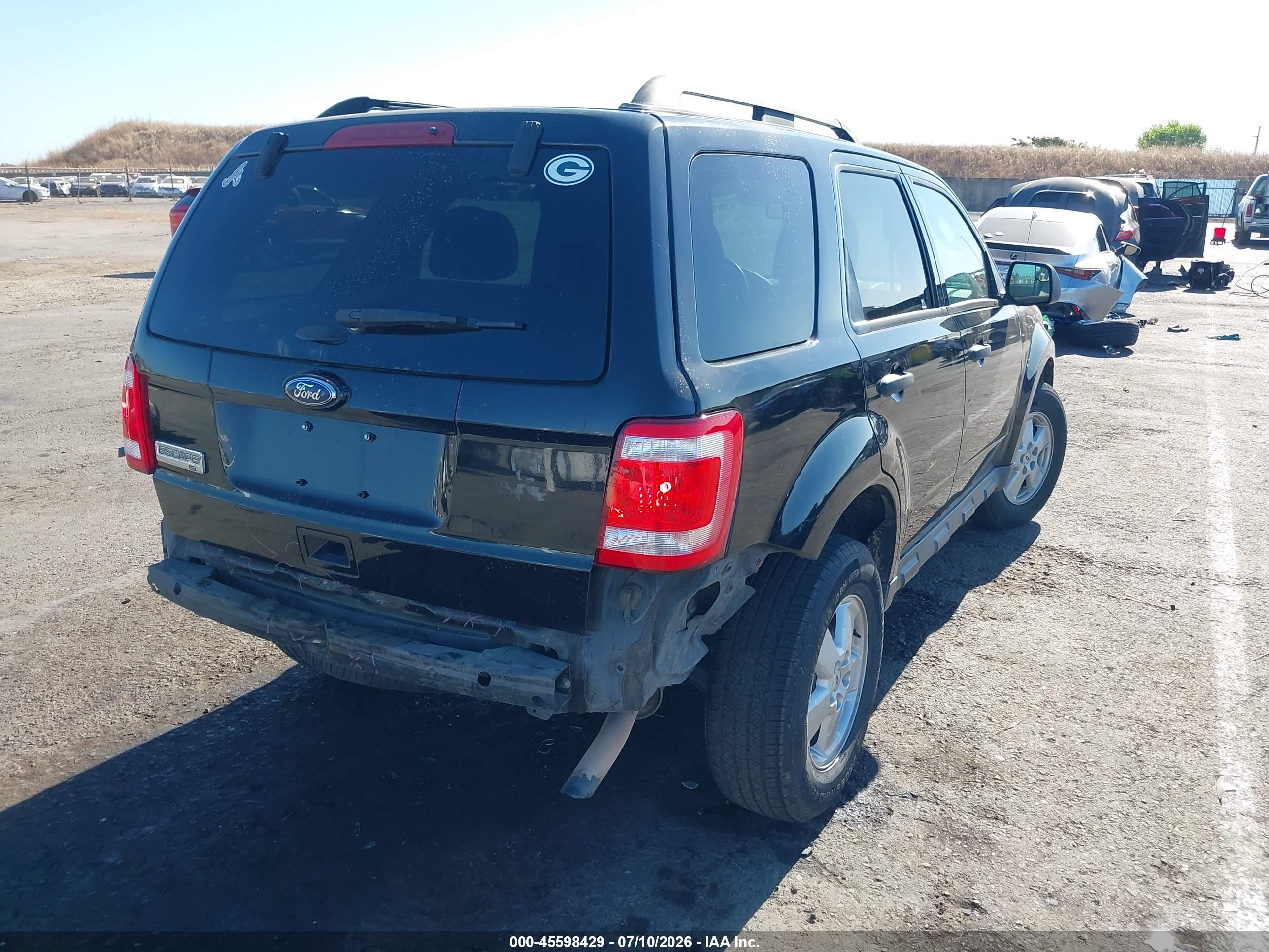 2011 Ford Escape Xlt Black vin: 1FMCU0D77BKB65586