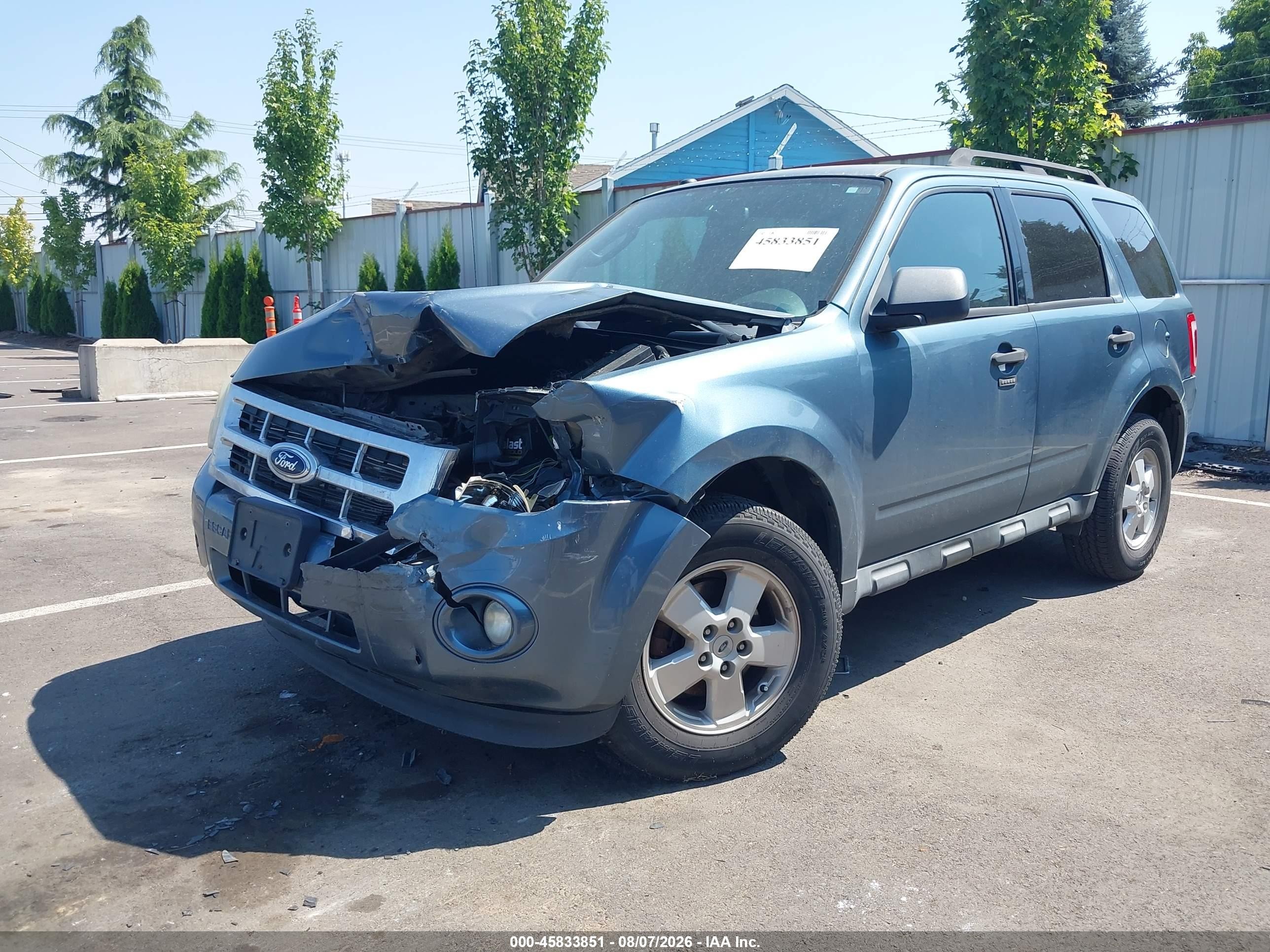 2011 Ford Escape Xlt Blue vin: 1FMCU0D77BKB66866