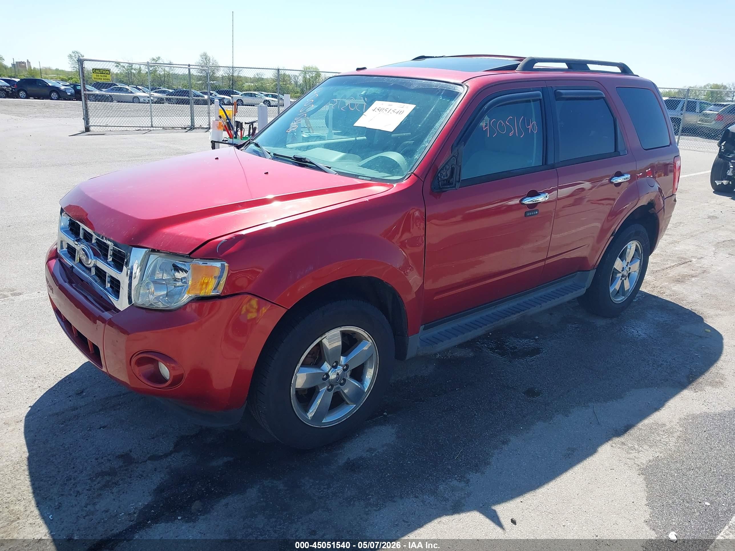 2012 Ford Escape Xlt Red vin: 1FMCU0D77CKC63180