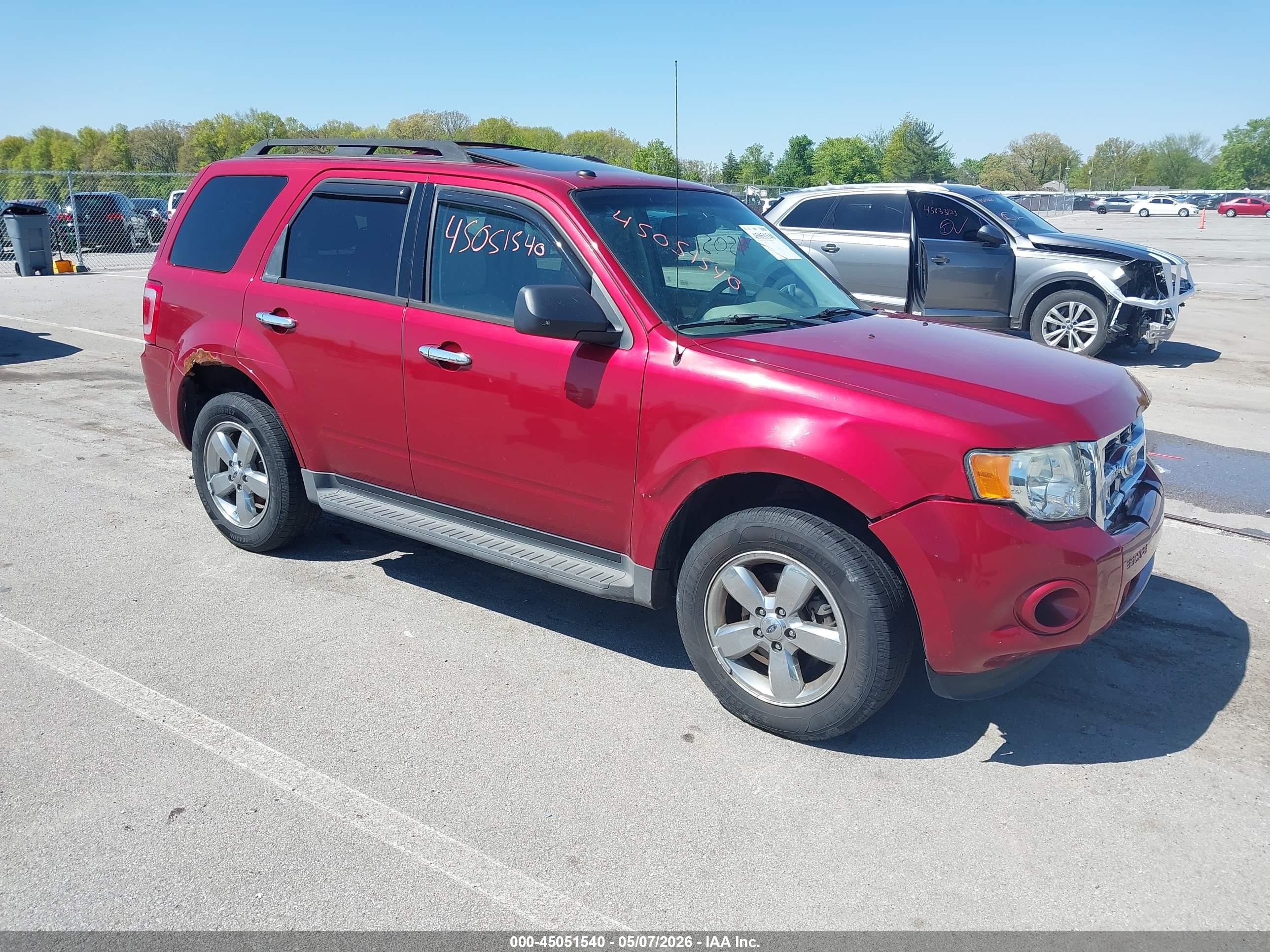2012 Ford Escape Xlt Red vin: 1FMCU0D77CKC63180