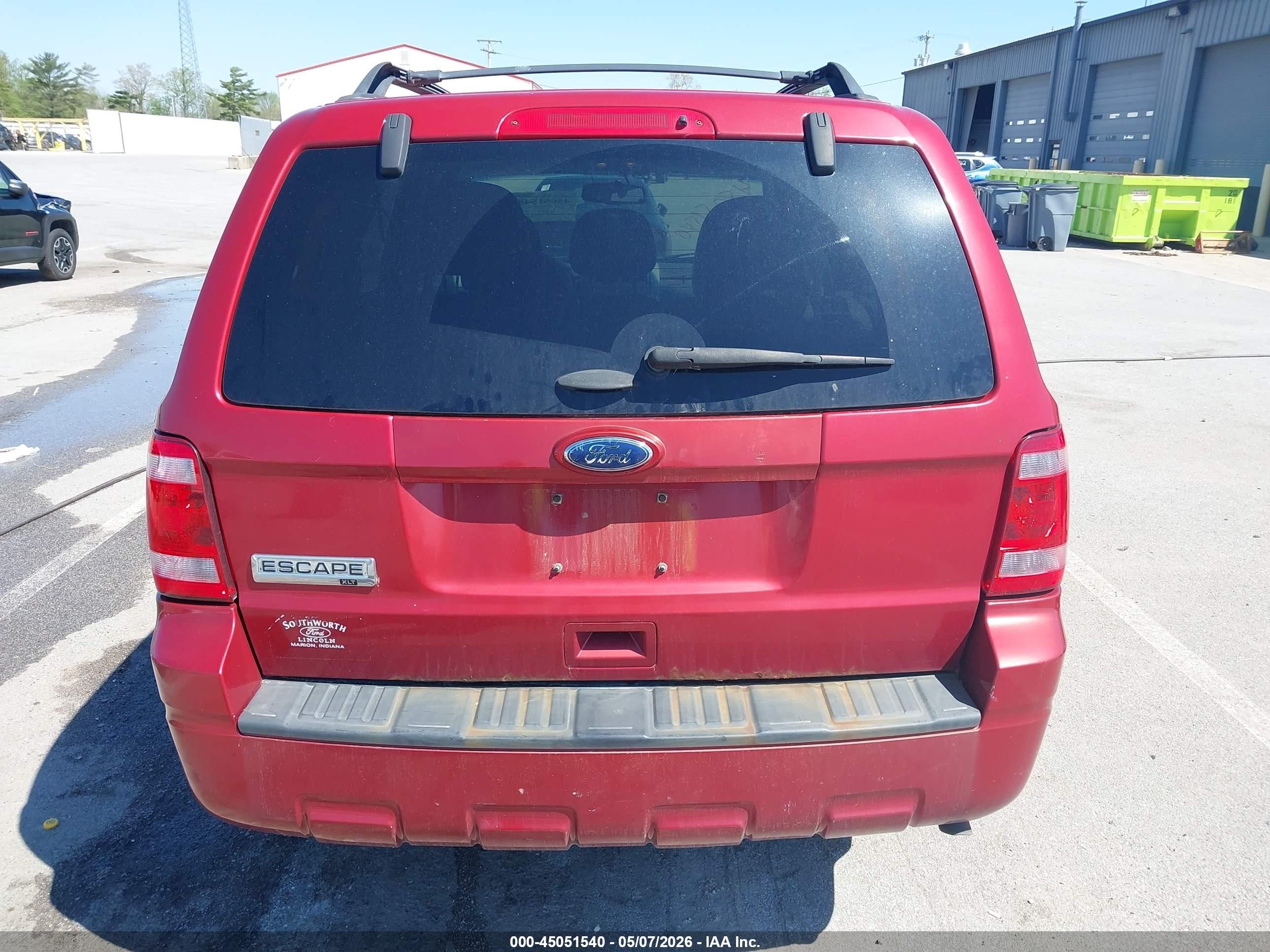 2012 Ford Escape Xlt Red vin: 1FMCU0D77CKC63180
