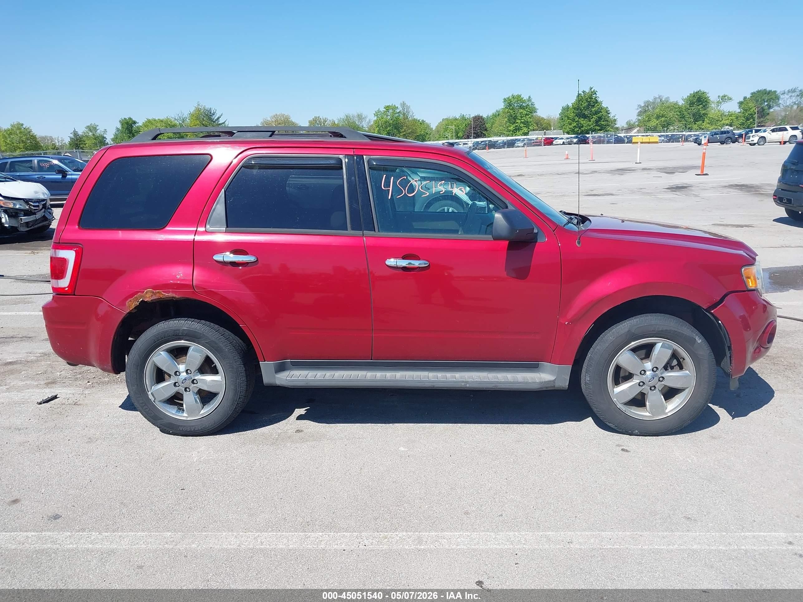 2012 Ford Escape Xlt Red vin: 1FMCU0D77CKC63180