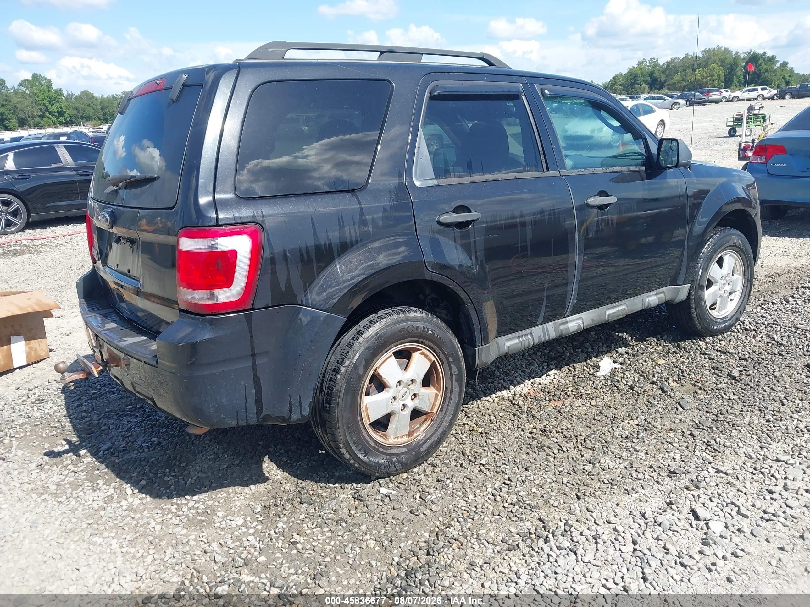 2011 Ford Escape Xlt Black vin: 1FMCU0D78BKB74992