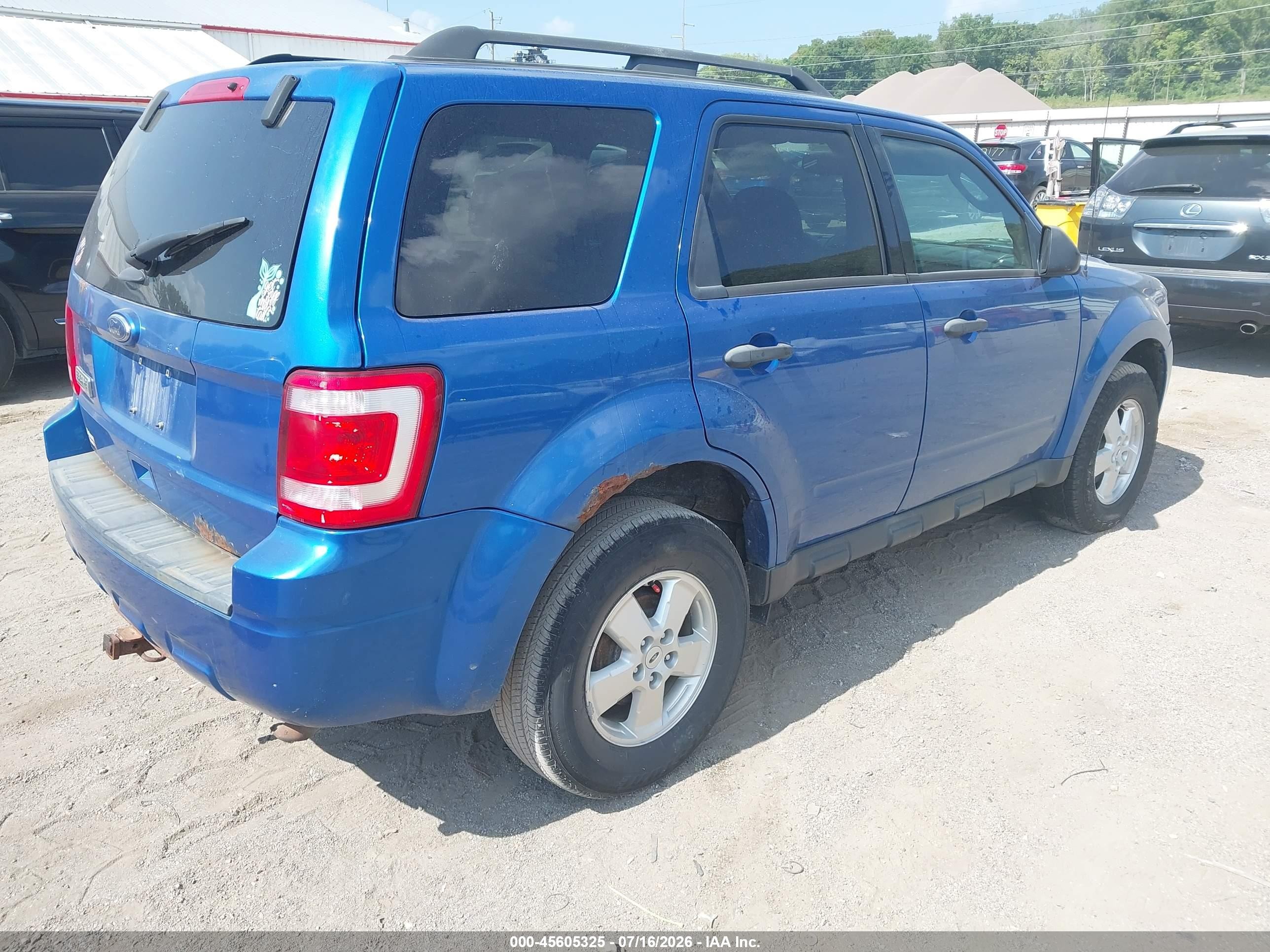 2012 Ford Escape Xlt Blue vin: 1FMCU0D78CKA05962