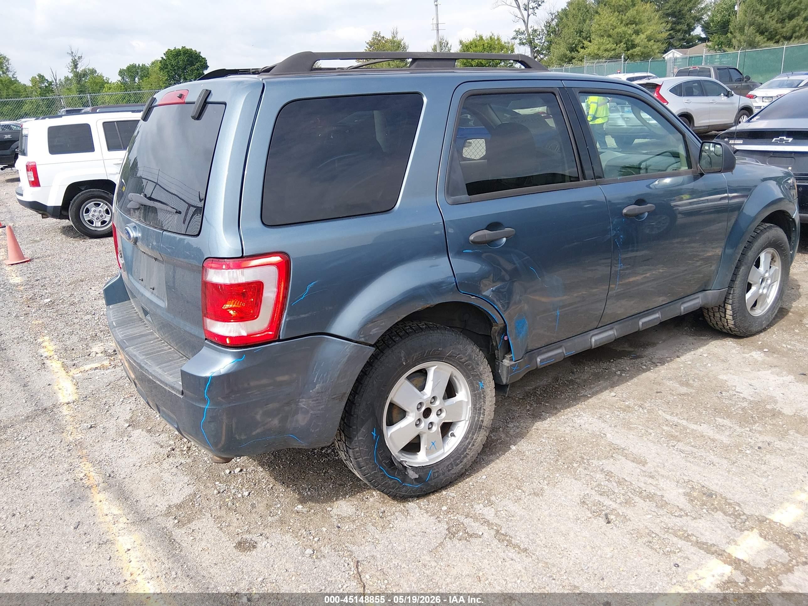 2012 Ford Escape Xlt Blue vin: 1FMCU0D78CKA21532