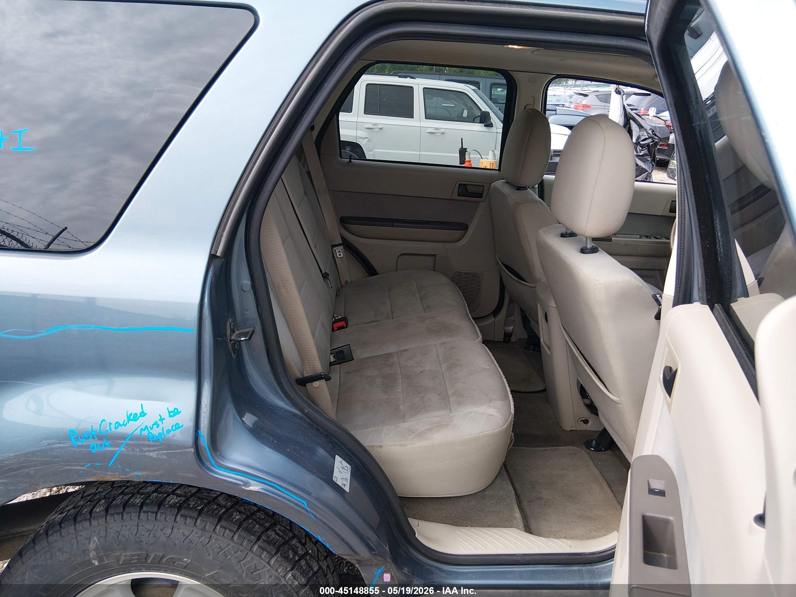 2012 Ford Escape Xlt Blue vin: 1FMCU0D78CKA21532