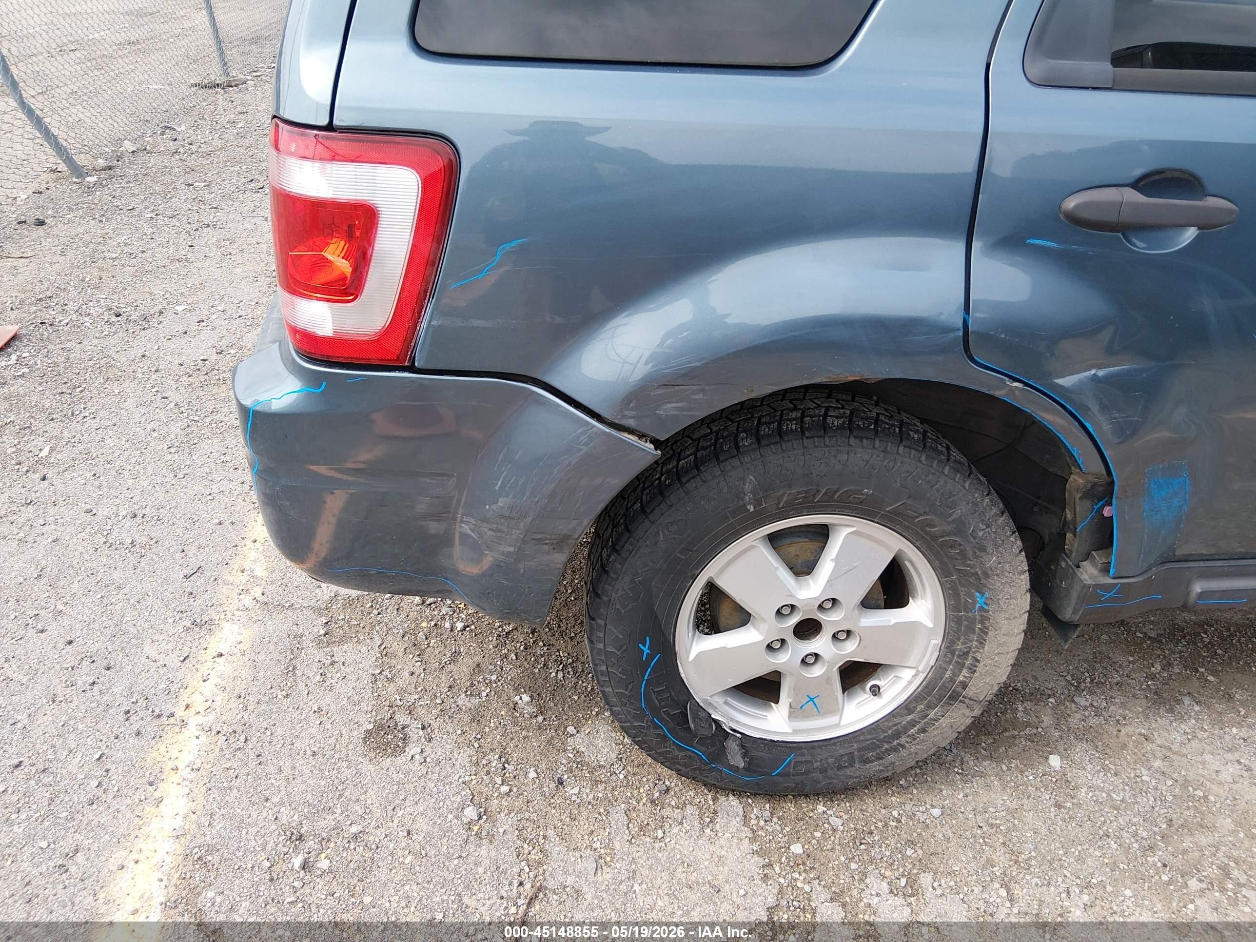 2012 Ford Escape Xlt Blue vin: 1FMCU0D78CKA21532