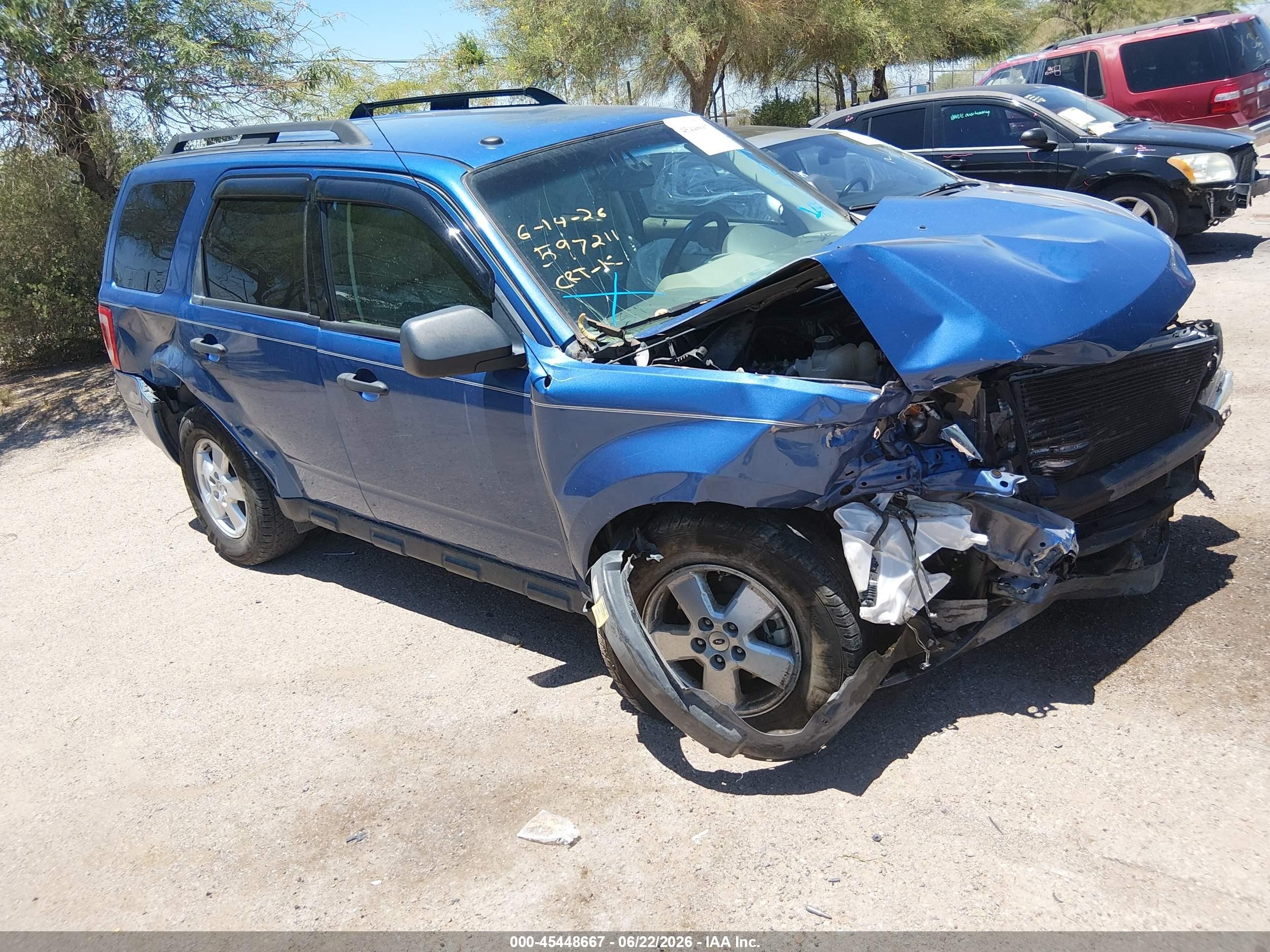 2010 Ford Escape Xlt Blue vin: 1FMCU0D79AKC60780