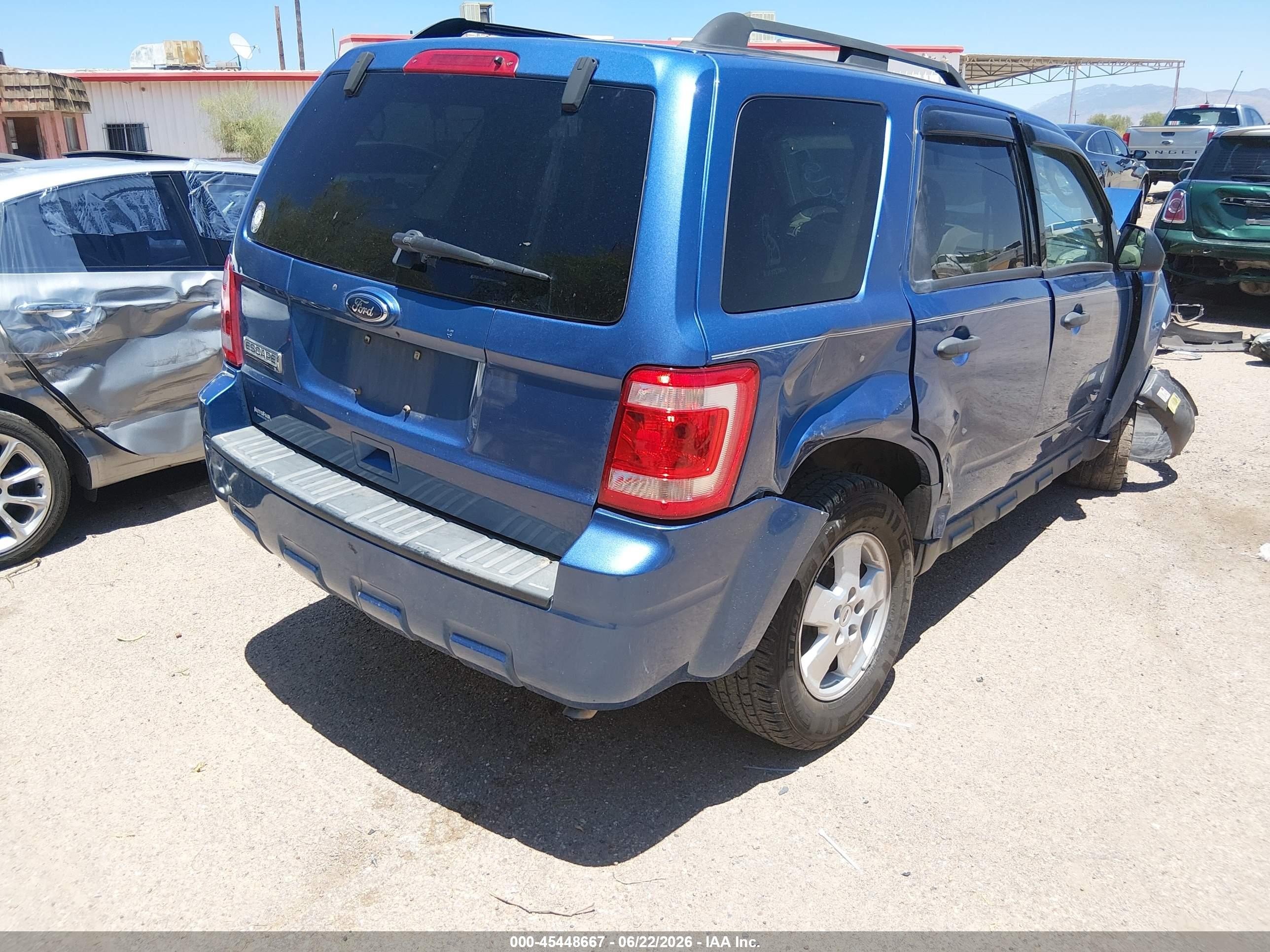 2010 Ford Escape Xlt Blue vin: 1FMCU0D79AKC60780