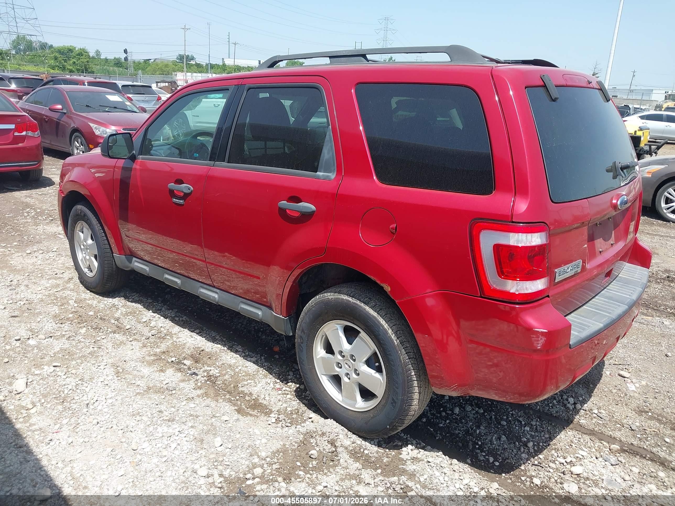 2011 Ford Escape Xlt Burgundy vin: 1FMCU0D79BKA37429