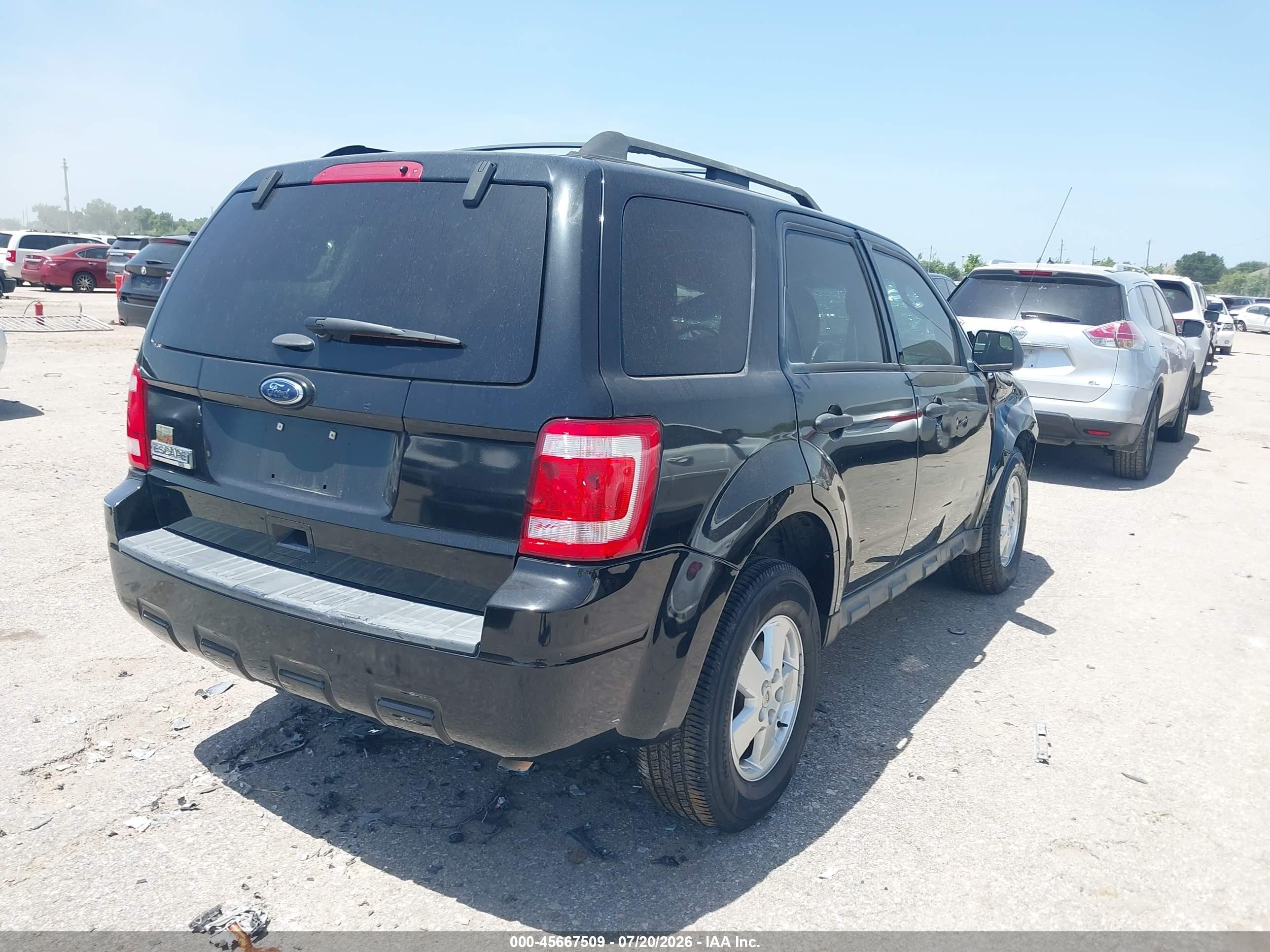 2012 Ford Escape Xlt Black vin: 1FMCU0D79CKA17716