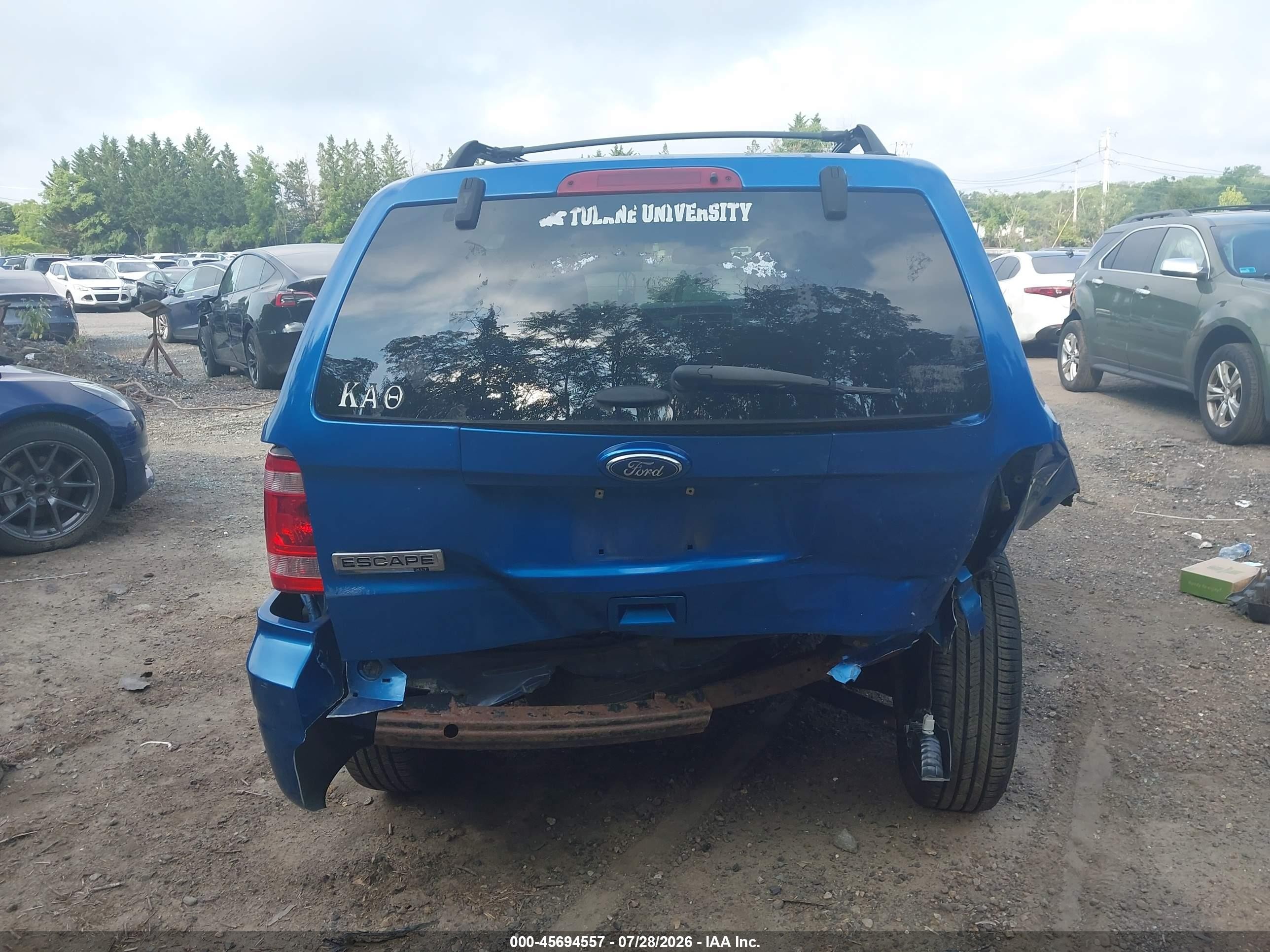 2012 Ford Escape Xlt Blue vin: 1FMCU0D79CKA97776