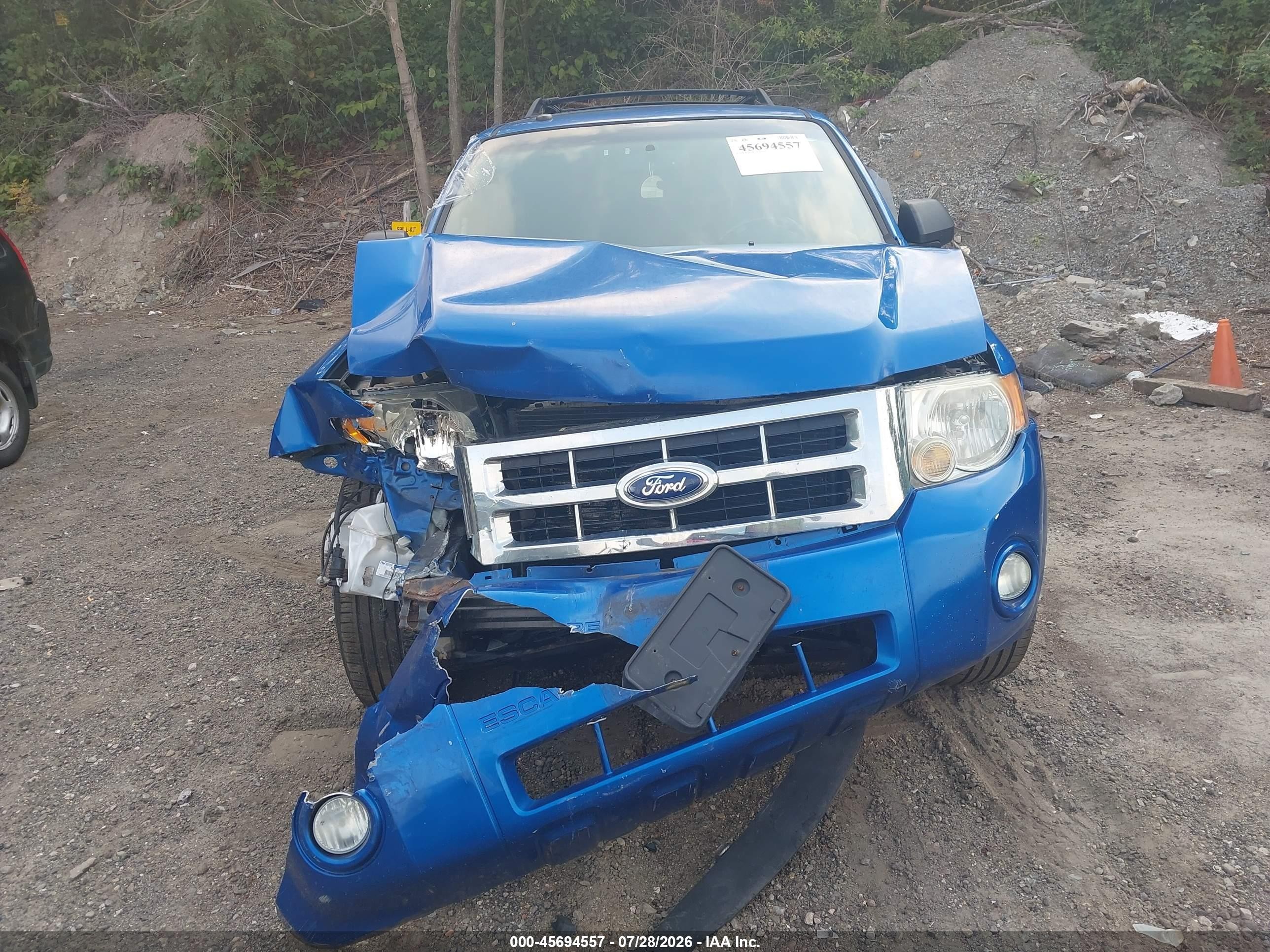 2012 Ford Escape Xlt Blue vin: 1FMCU0D79CKA97776