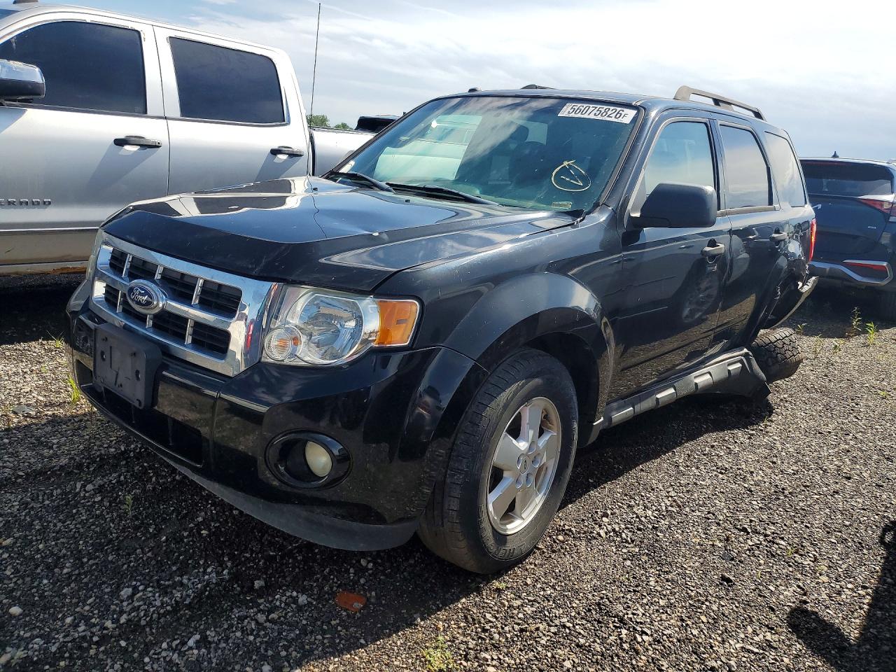2012 Ford Escape Xlt Black vin: 1FMCU0D79CKB66689