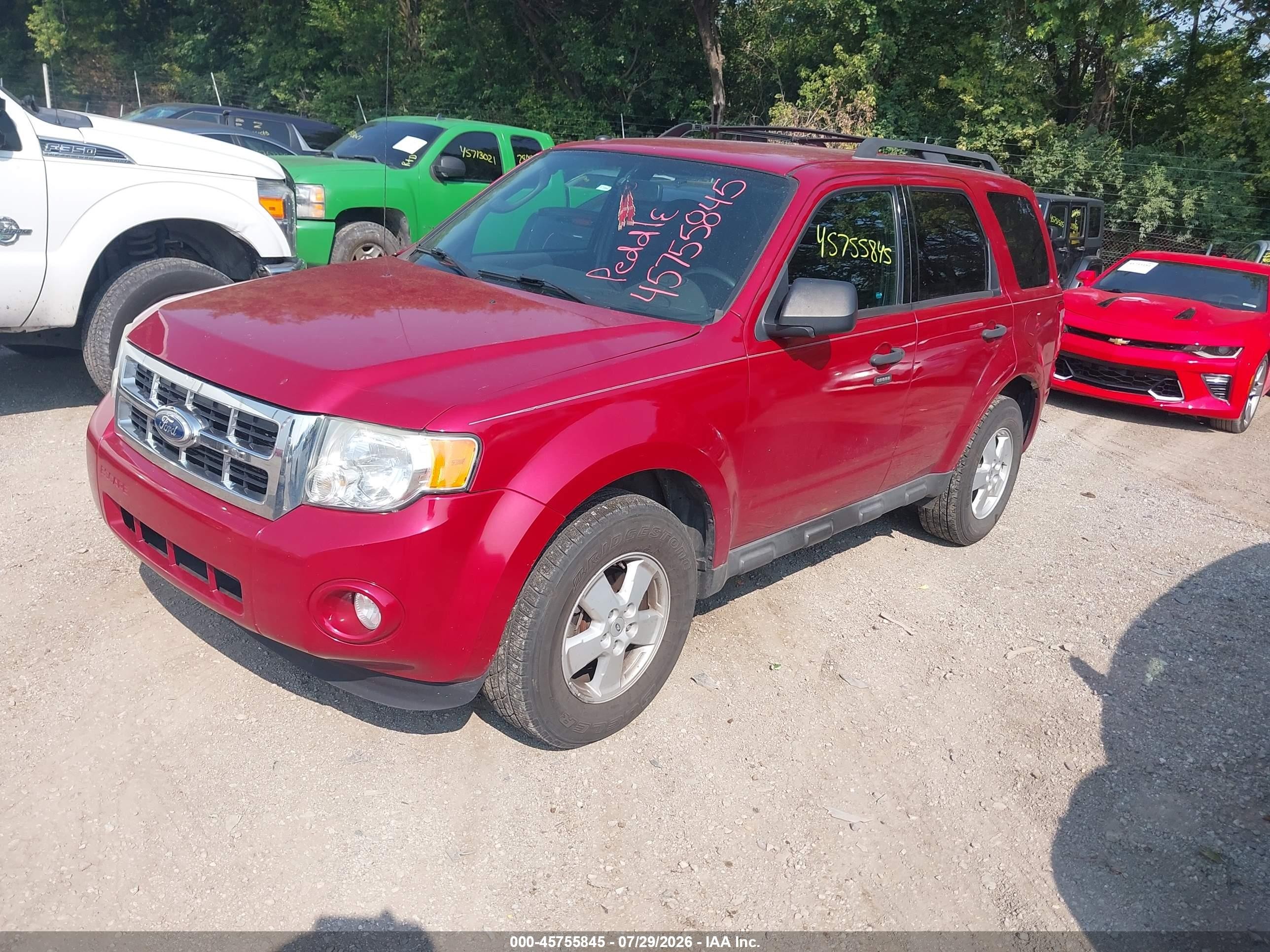 2010 Ford Escape Xlt Red vin: 1FMCU0D7XAKB79948