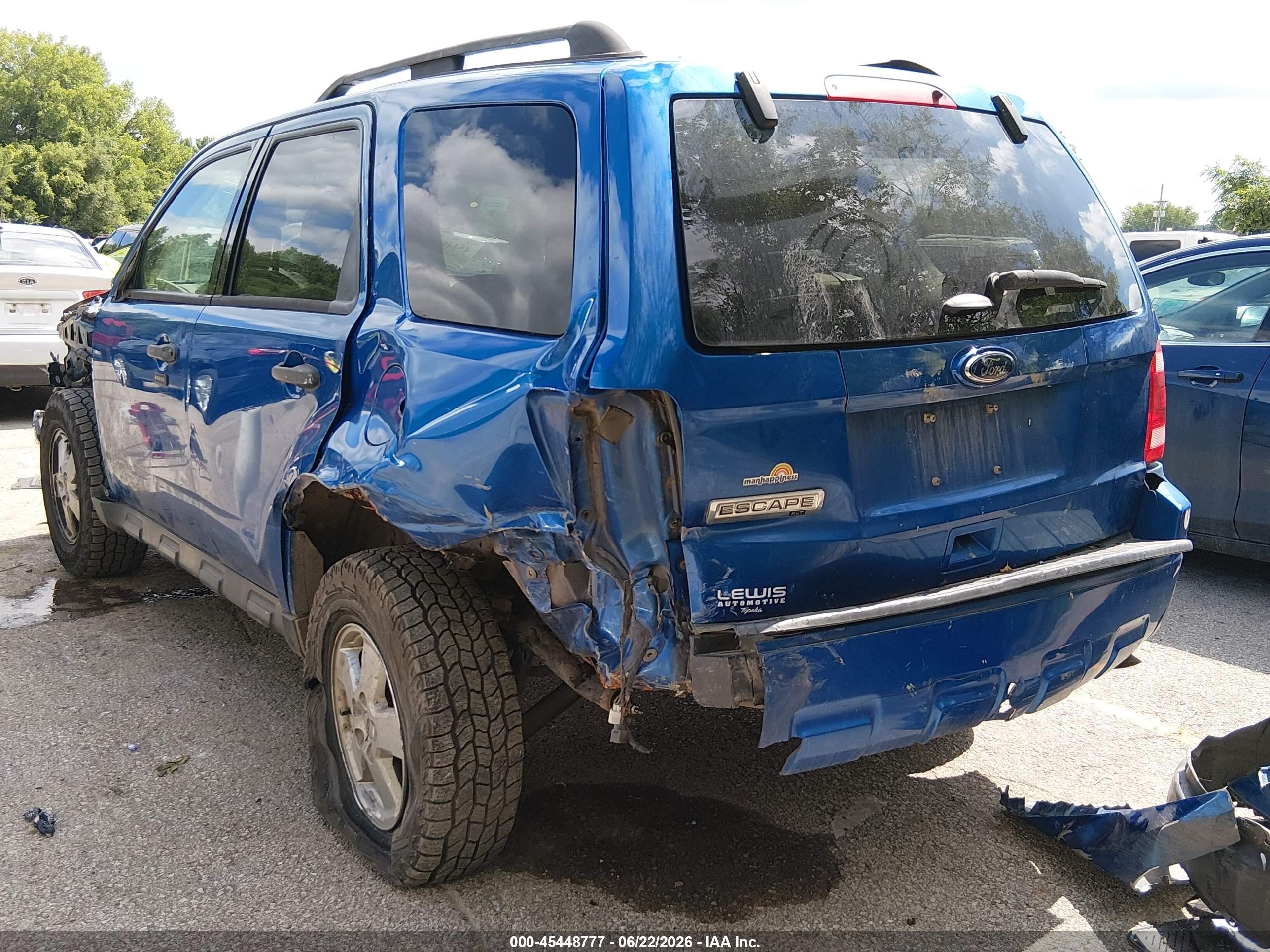 2011 Ford Escape Xlt Blue vin: 1FMCU0D7XBKA51758