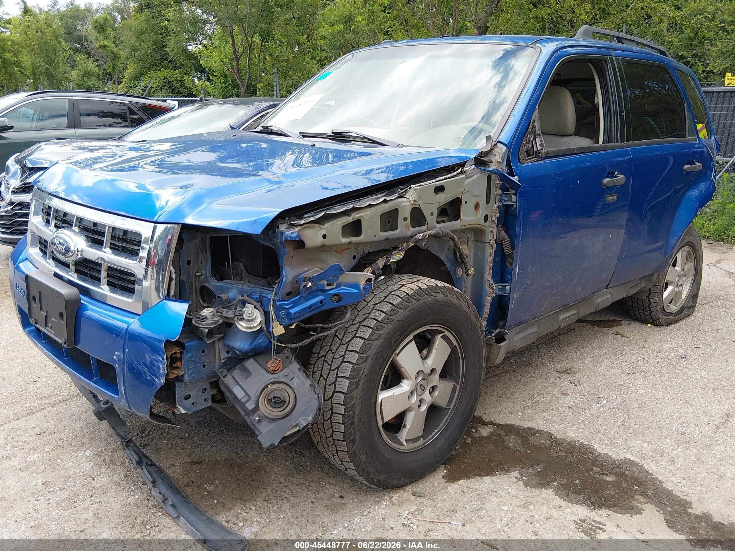 2011 Ford Escape Xlt Blue vin: 1FMCU0D7XBKA51758