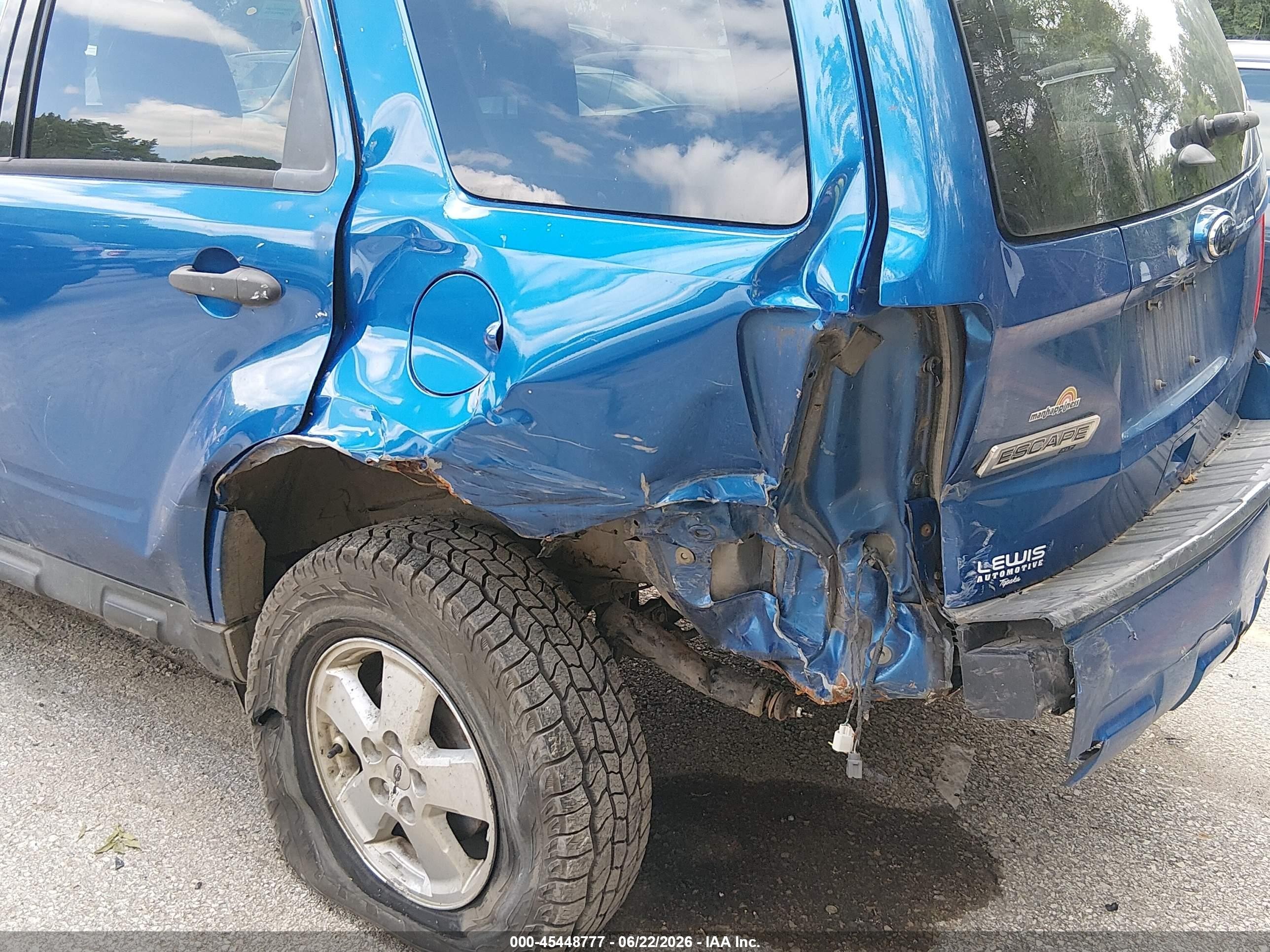 2011 Ford Escape Xlt Blue vin: 1FMCU0D7XBKA51758