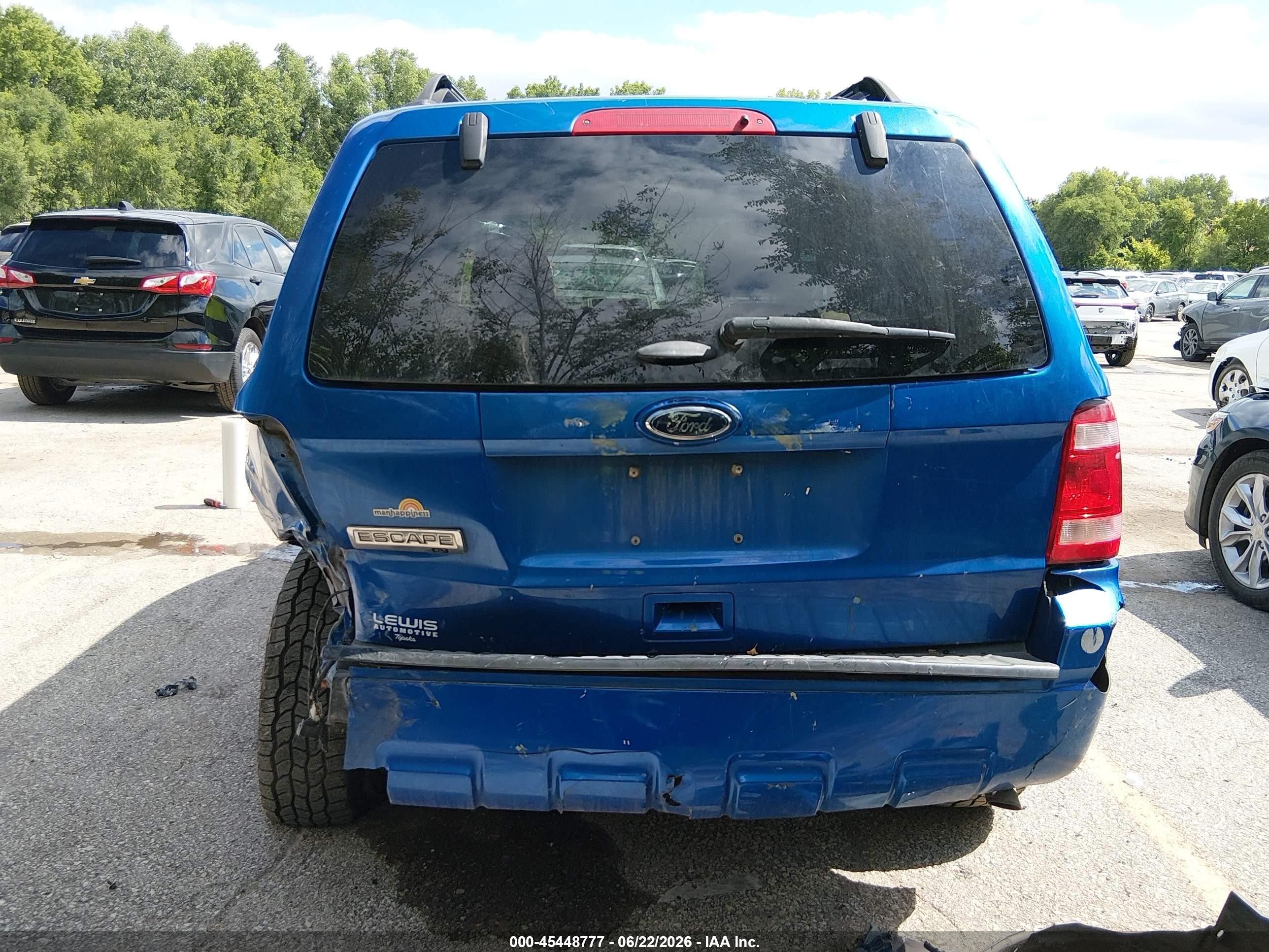 2011 Ford Escape Xlt Blue vin: 1FMCU0D7XBKA51758