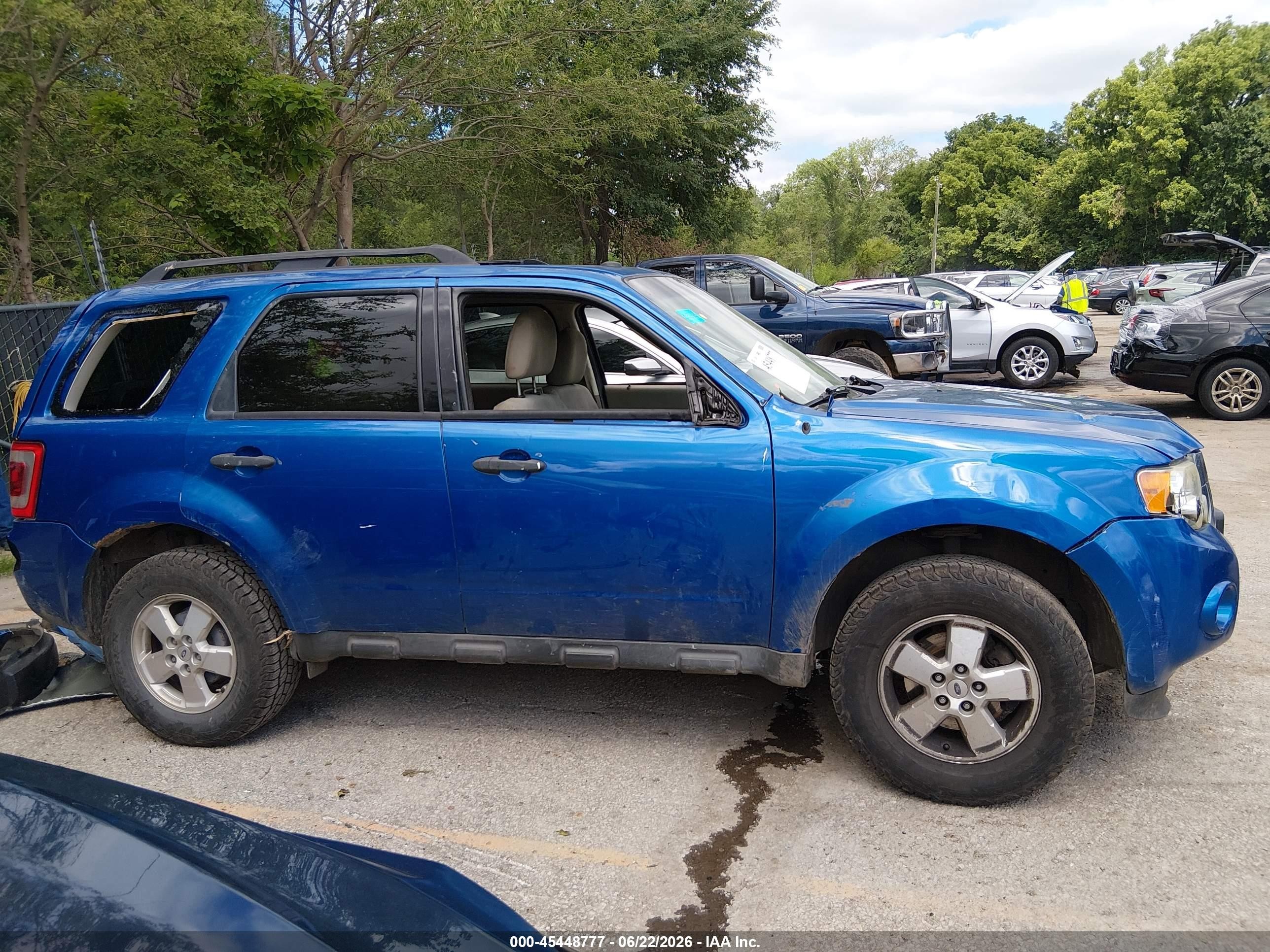 2011 Ford Escape Xlt Blue vin: 1FMCU0D7XBKA51758