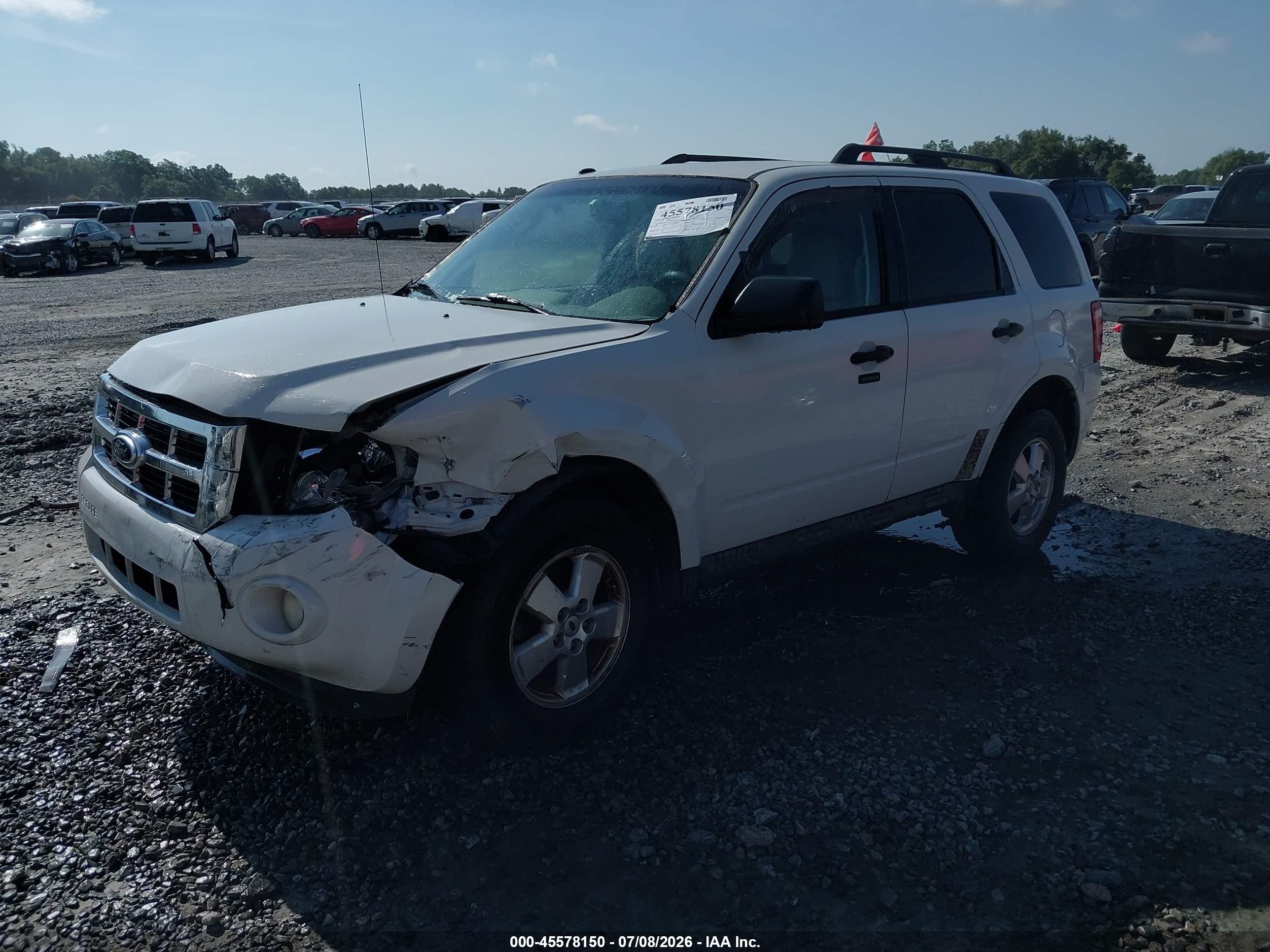 2011 Ford Escape Xlt White vin: 1FMCU0D7XBKA63103