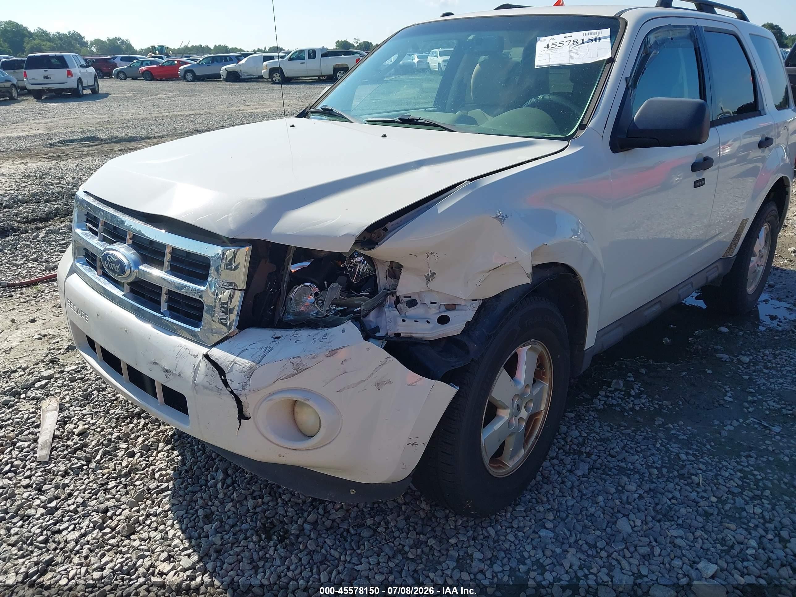 2011 Ford Escape Xlt White vin: 1FMCU0D7XBKA63103