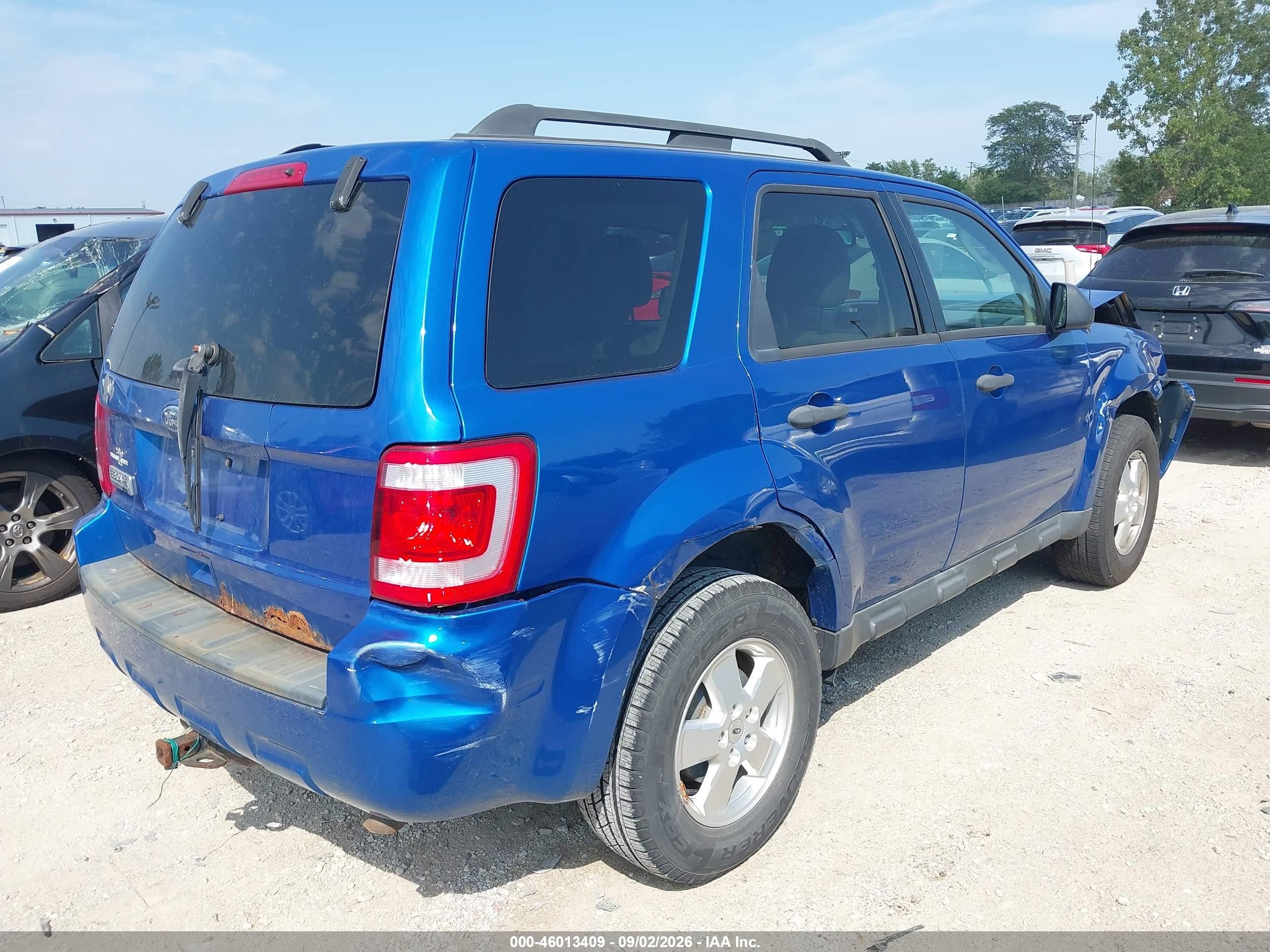 2011 Ford Escape Xlt Blue vin: 1FMCU0D7XBKB20612