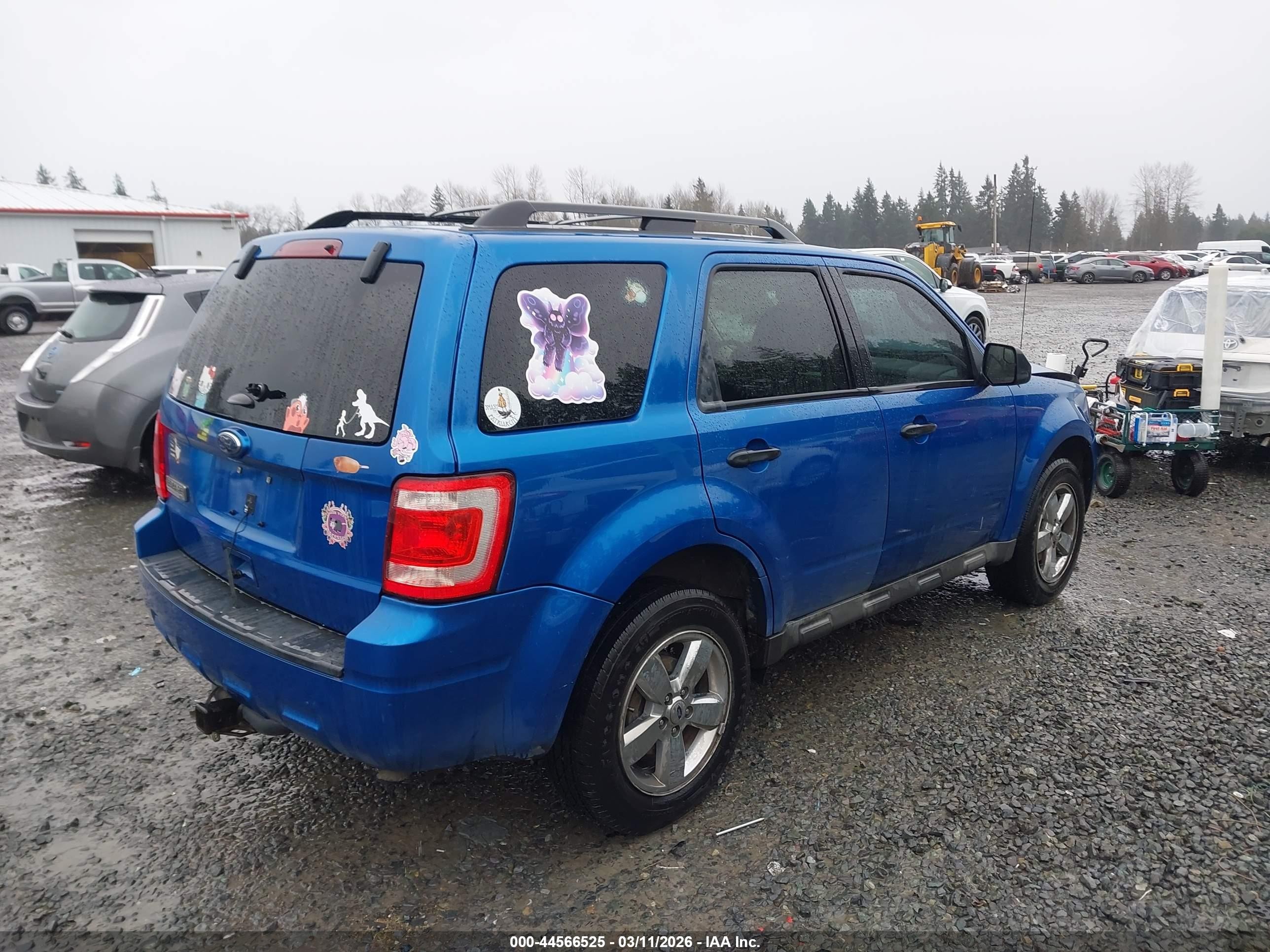2011 Ford Escape Xlt Blue vin: 1FMCU0D7XBKC01772