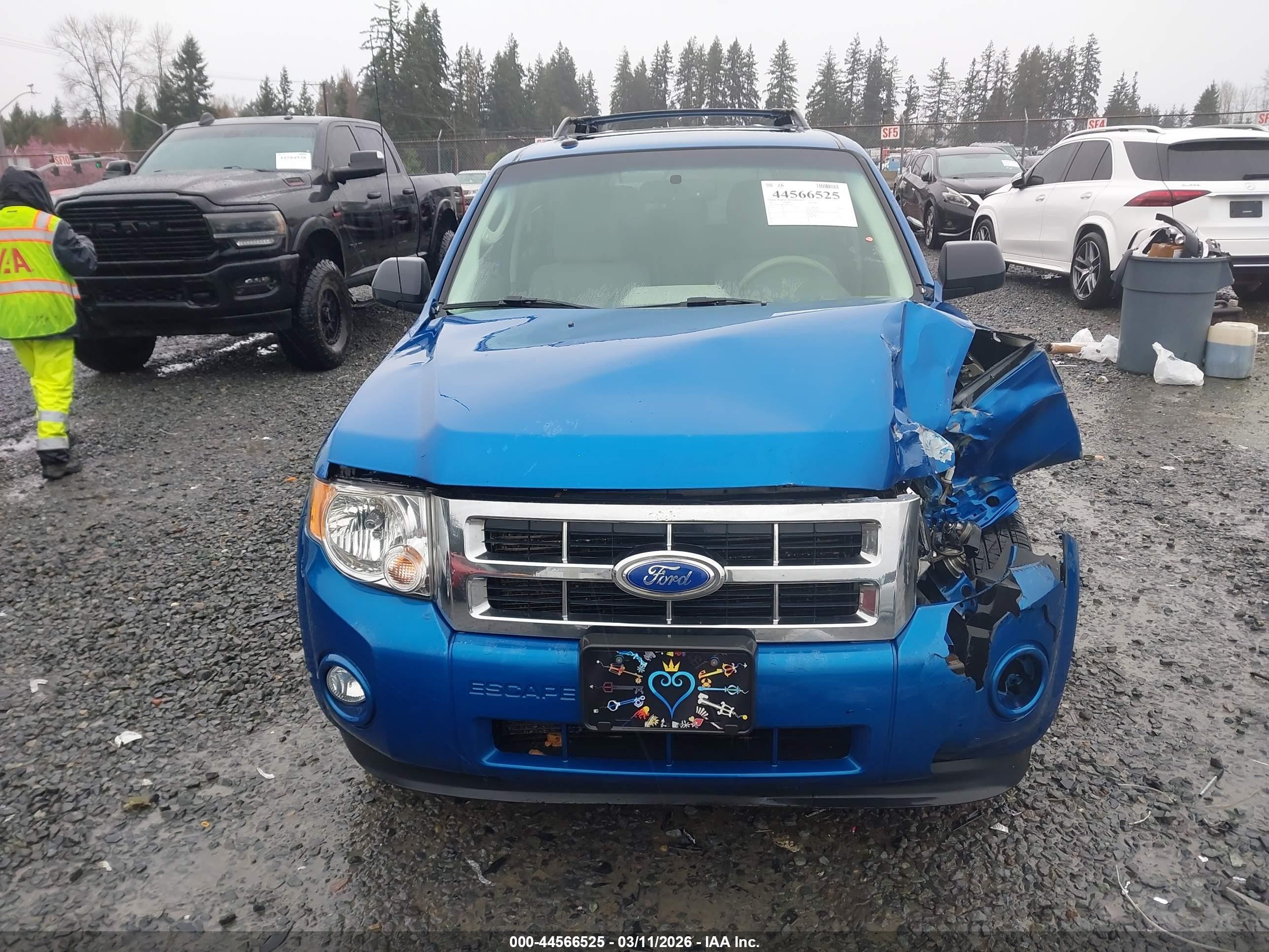 2011 Ford Escape Xlt Blue vin: 1FMCU0D7XBKC01772
