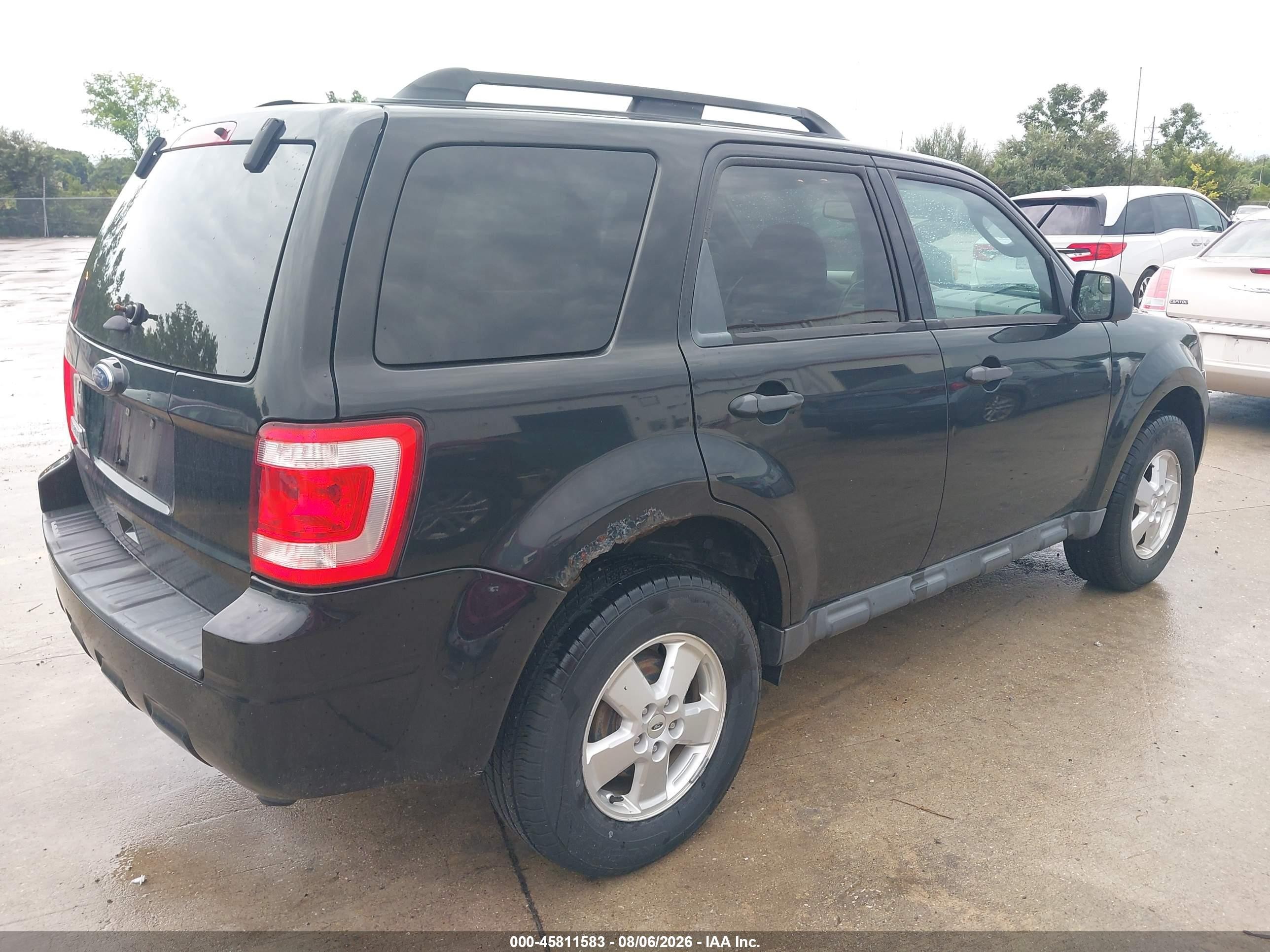 2012 Ford Escape Xlt Black vin: 1FMCU0D7XCKA06935