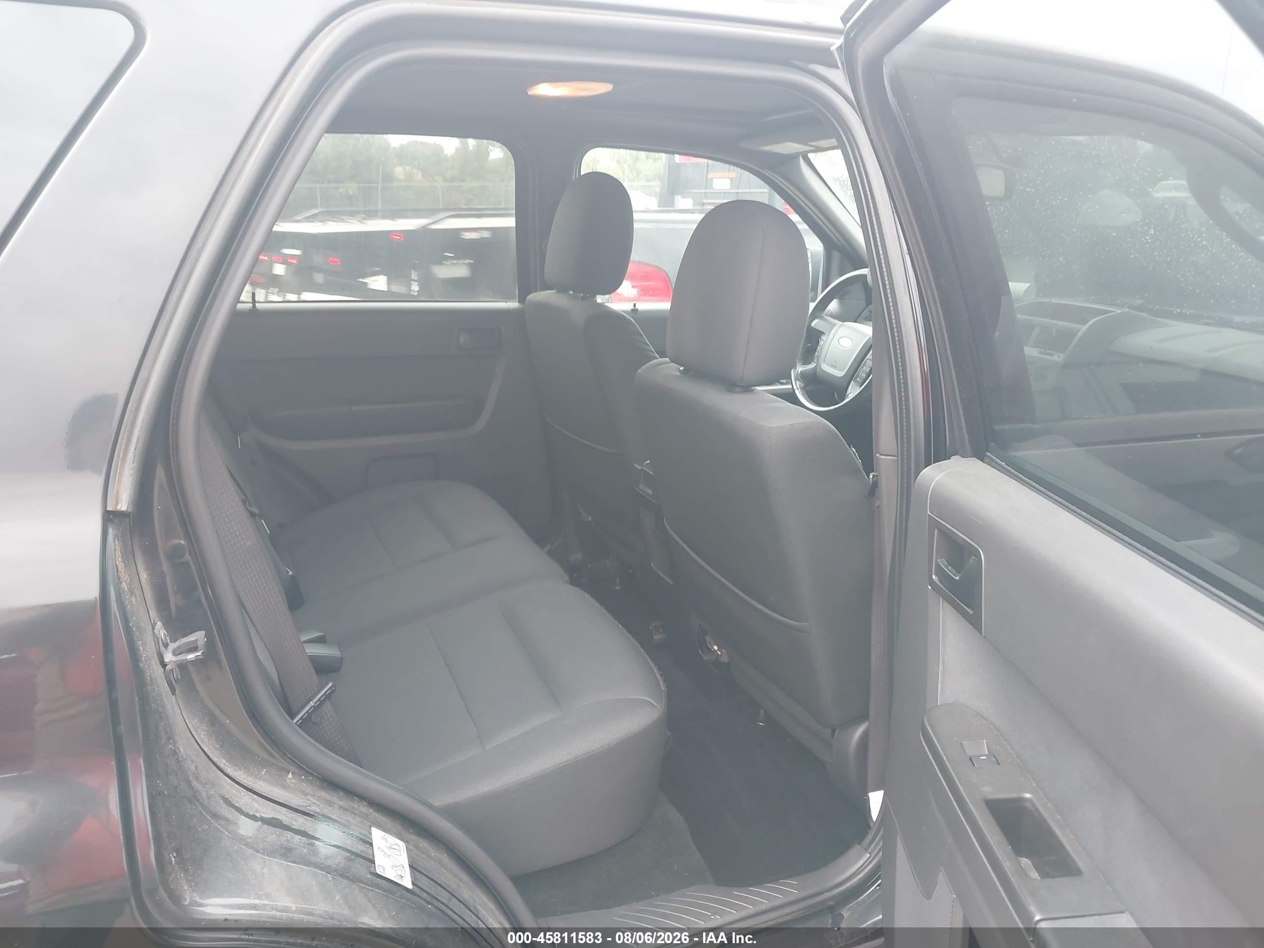 2012 Ford Escape Xlt Black vin: 1FMCU0D7XCKA06935