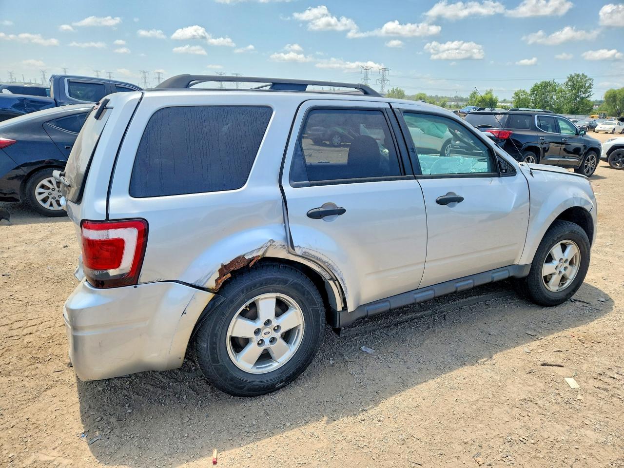 2012 Ford Escape Xlt Silver vin: 1FMCU0D7XCKB52235
