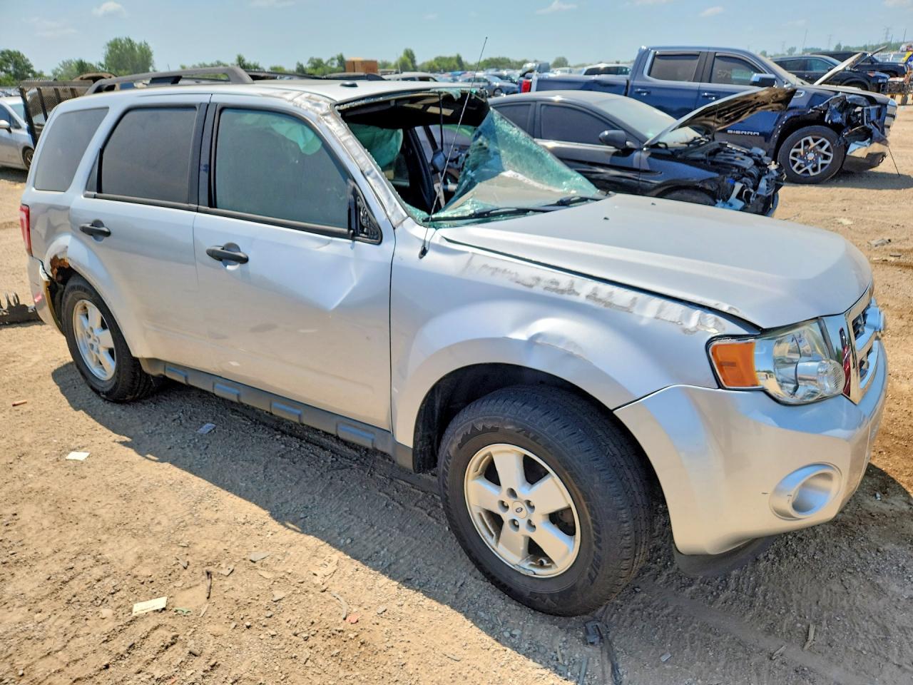 2012 Ford Escape Xlt Silver vin: 1FMCU0D7XCKB52235
