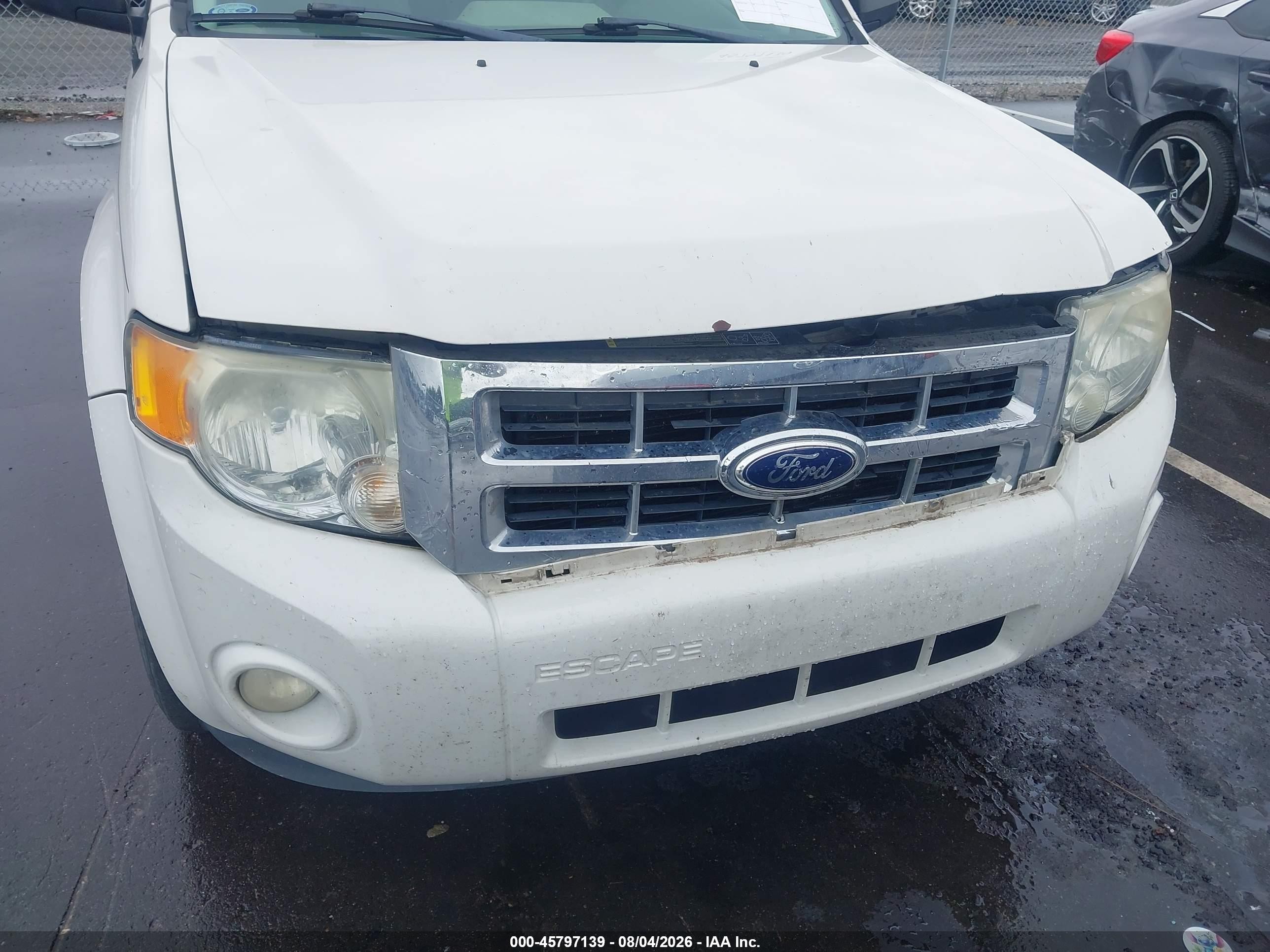 2012 Ford Escape Xlt White vin: 1FMCU0D7XCKC51850