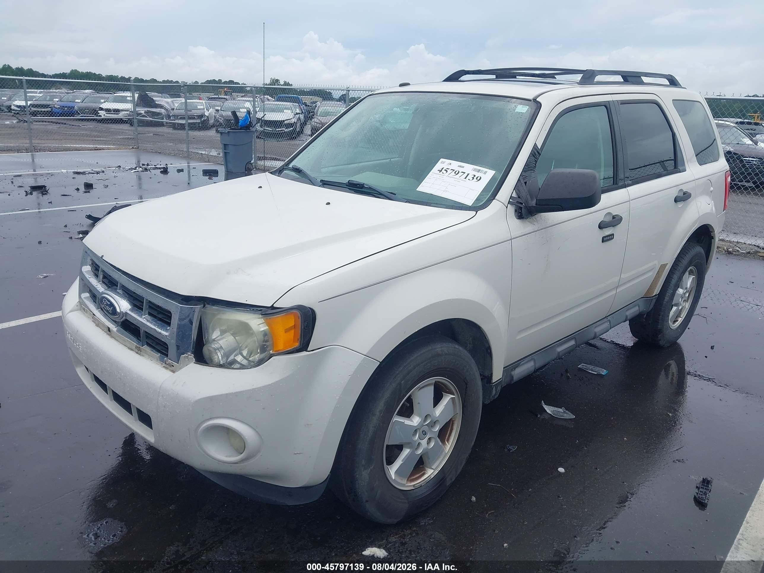 2012 Ford Escape Xlt White vin: 1FMCU0D7XCKC51850