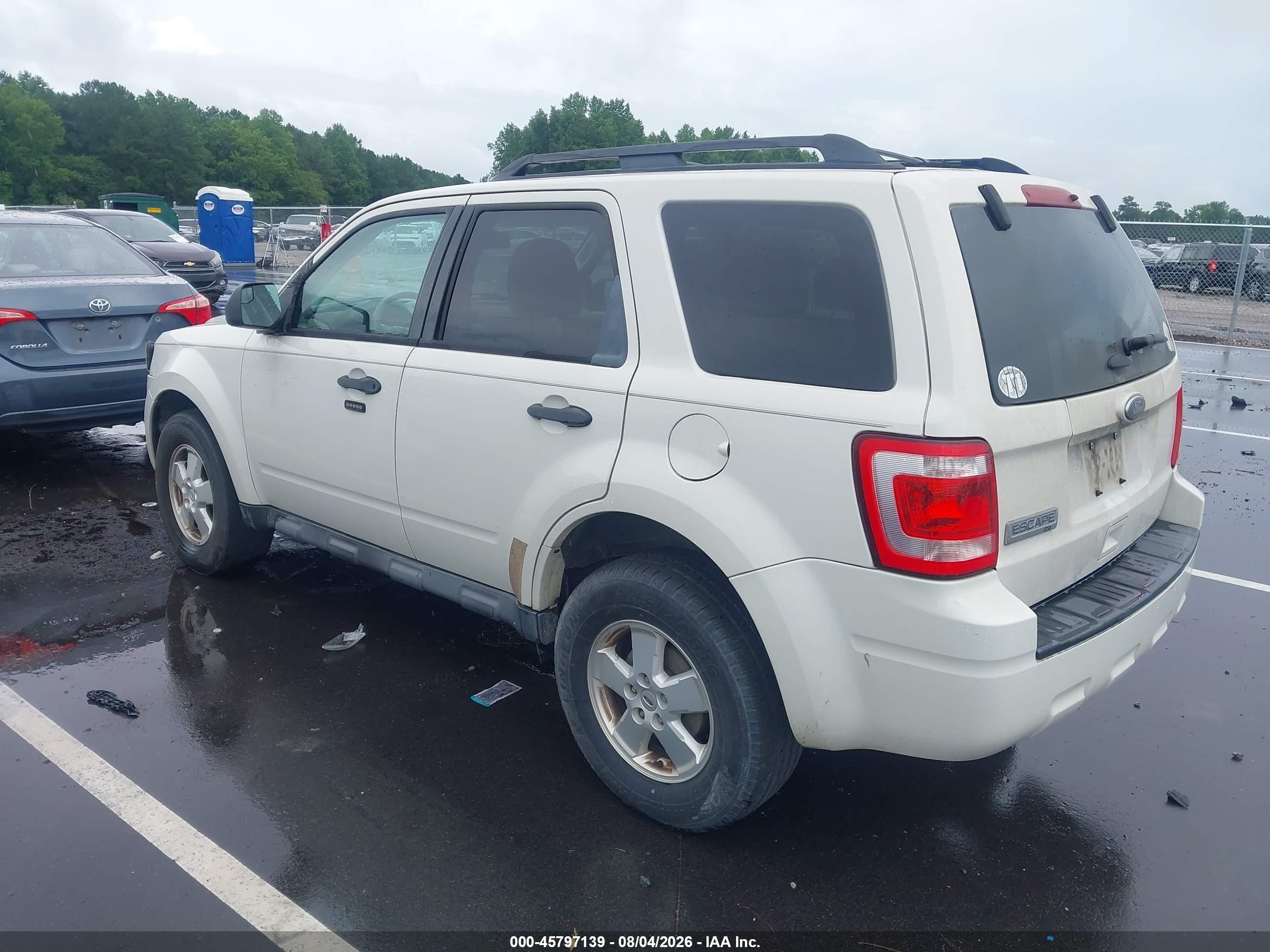 2012 Ford Escape Xlt White vin: 1FMCU0D7XCKC51850