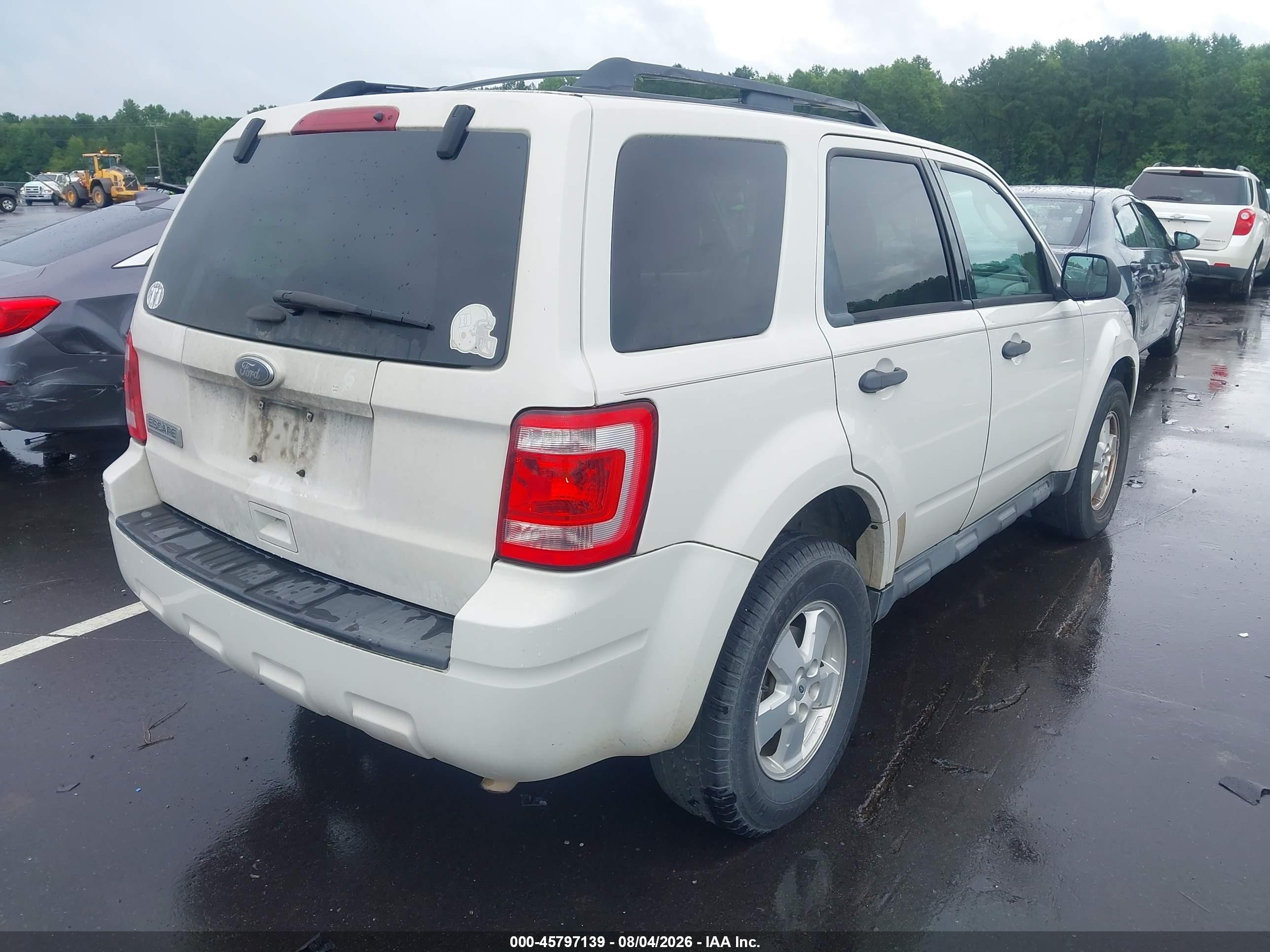 2012 Ford Escape Xlt White vin: 1FMCU0D7XCKC51850
