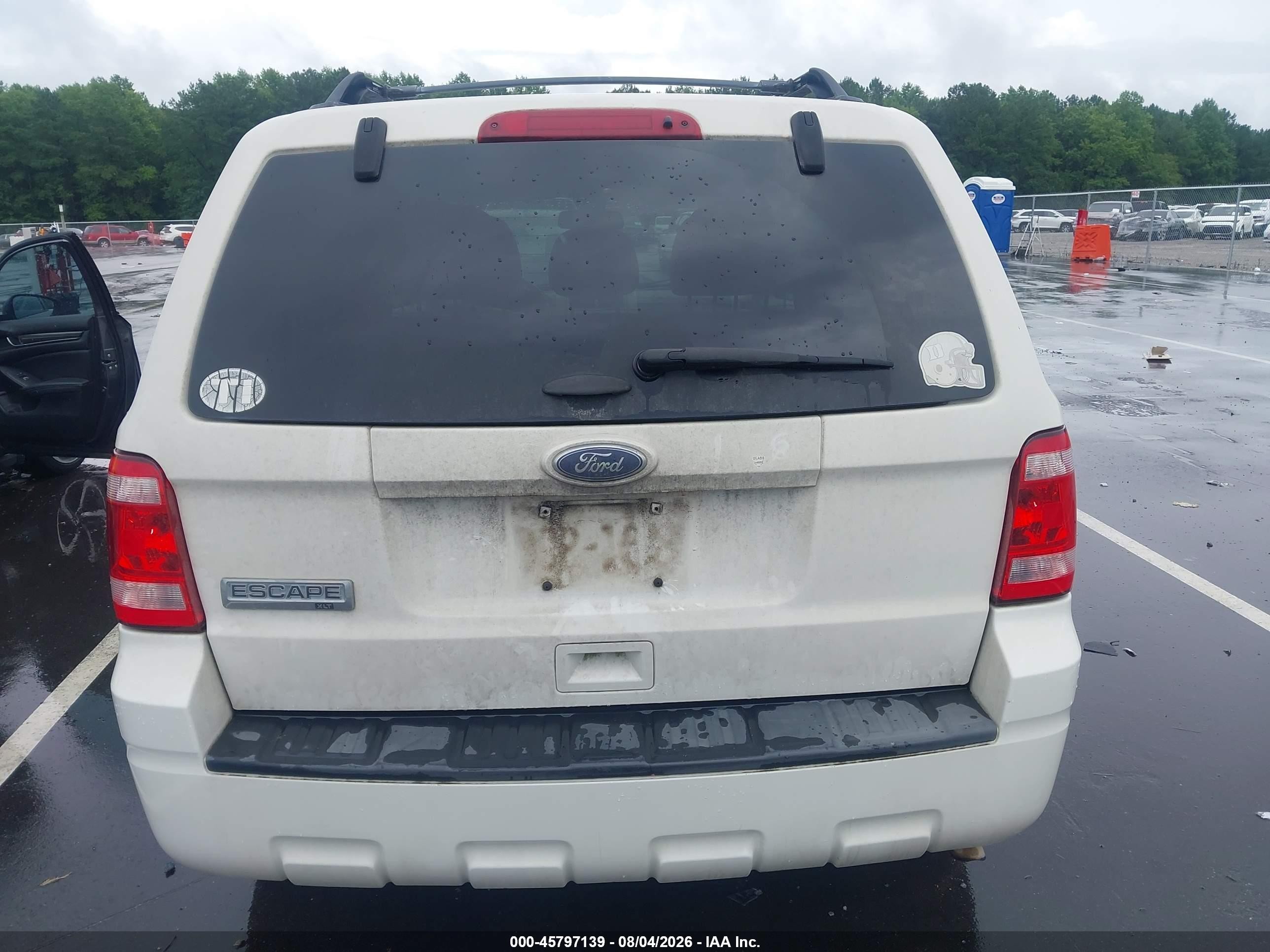 2012 Ford Escape Xlt White vin: 1FMCU0D7XCKC51850