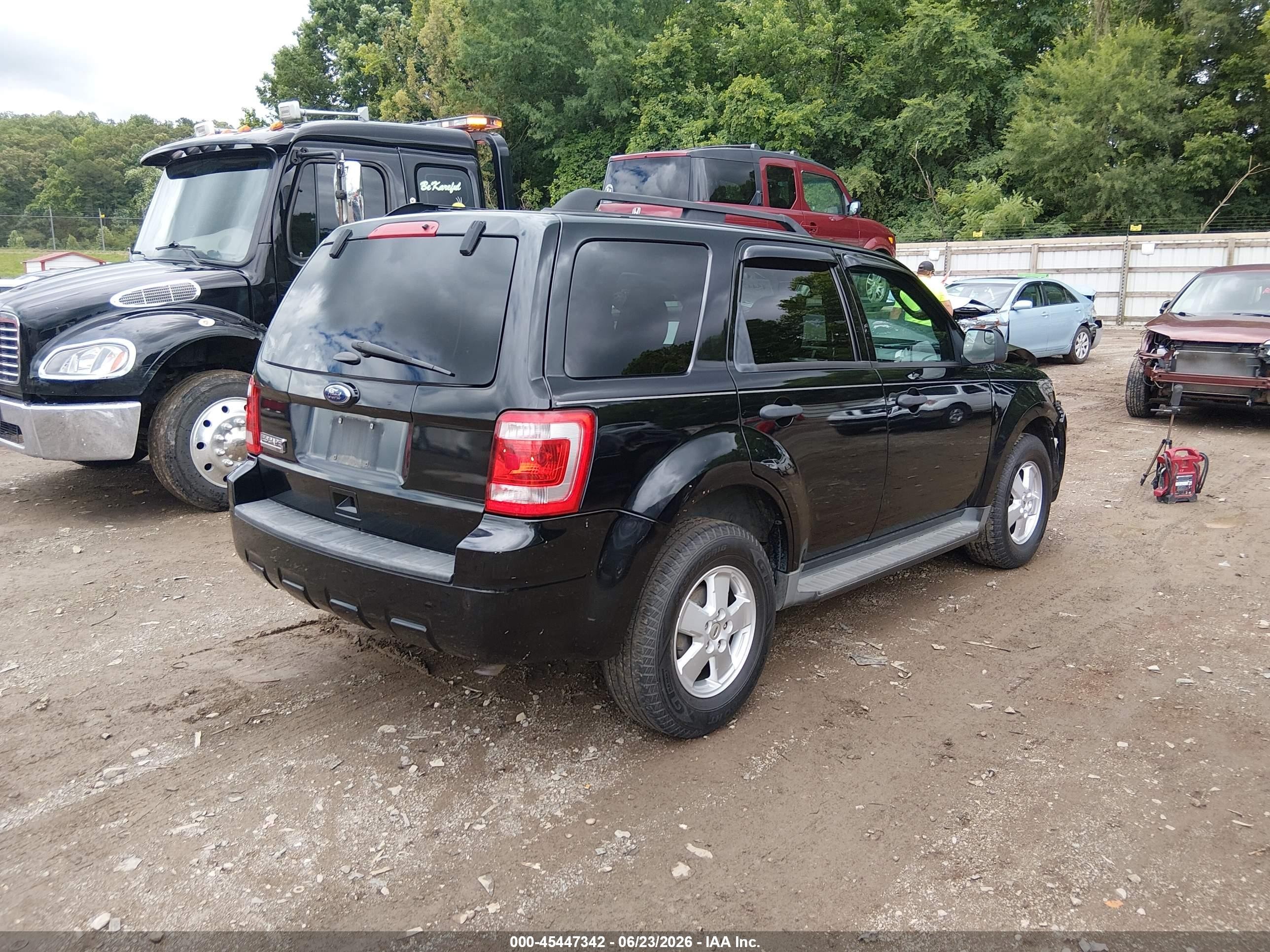 2012 Ford Escape Xlt Black vin: 1FMCU0D7XCKC63304