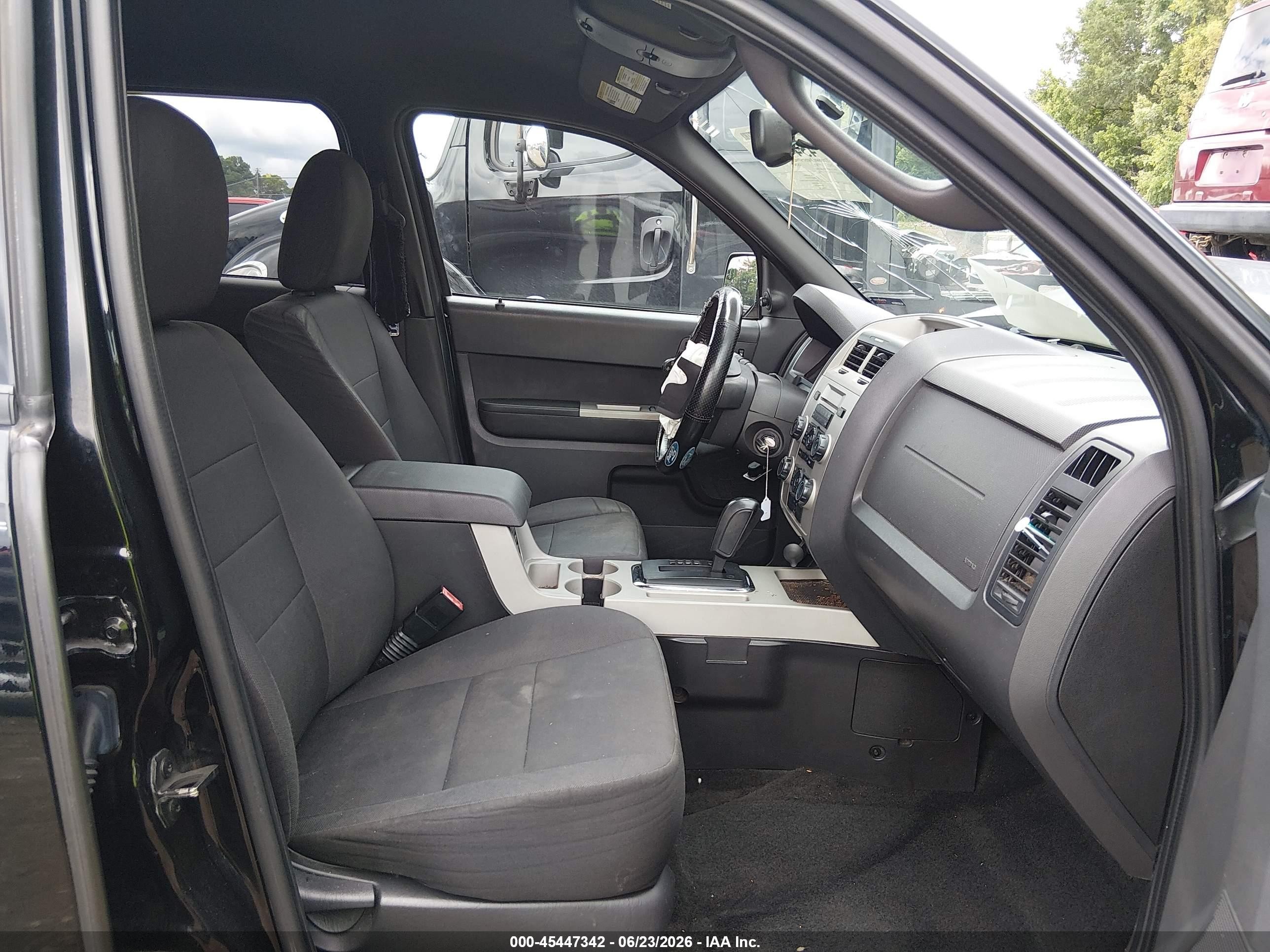 2012 Ford Escape Xlt Black vin: 1FMCU0D7XCKC63304