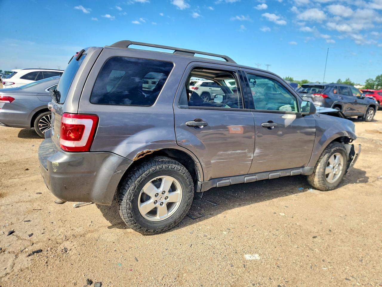 2012 Ford Escape Xlt Gray vin: 1FMCU0DG0CKA42357
