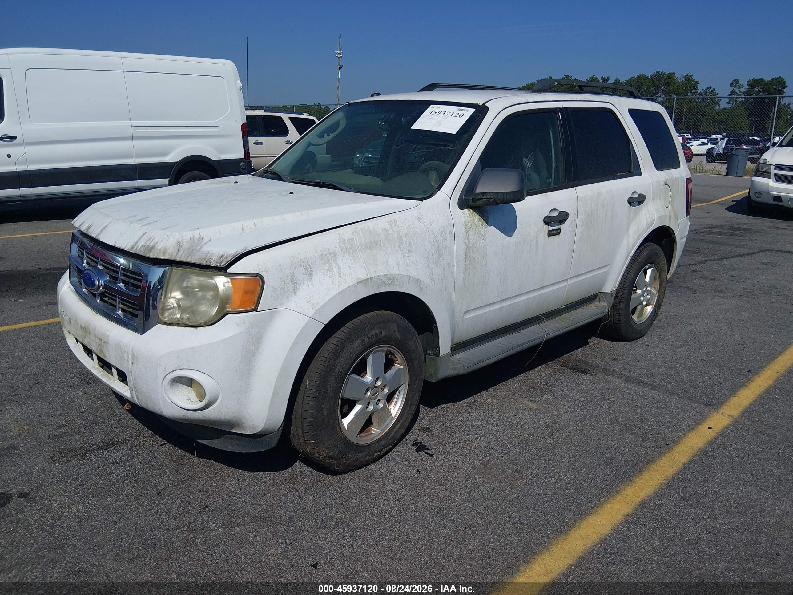 2012 Ford Escape Xlt White vin: 1FMCU0DG0CKB69321