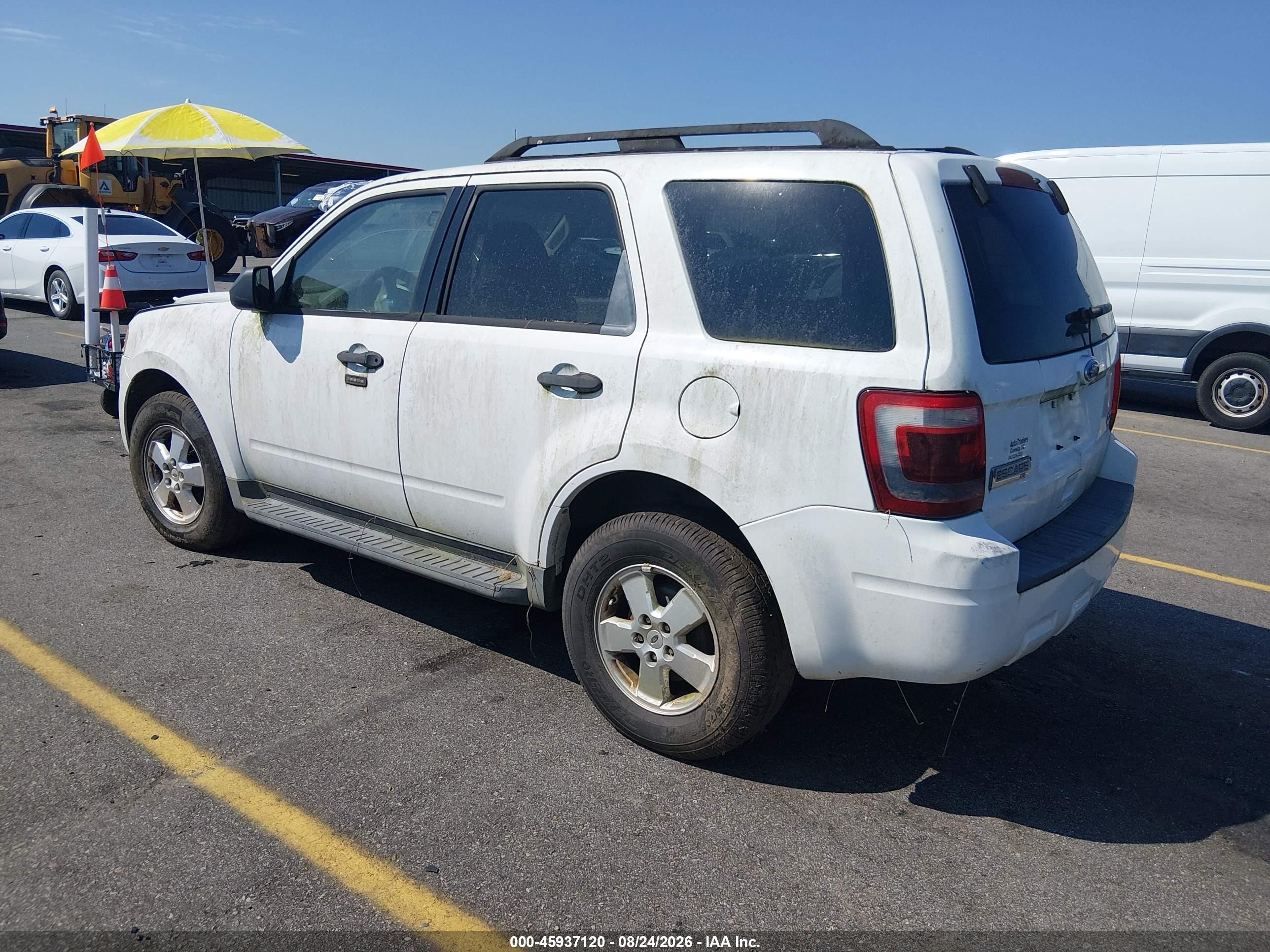 2012 Ford Escape Xlt White vin: 1FMCU0DG0CKB69321