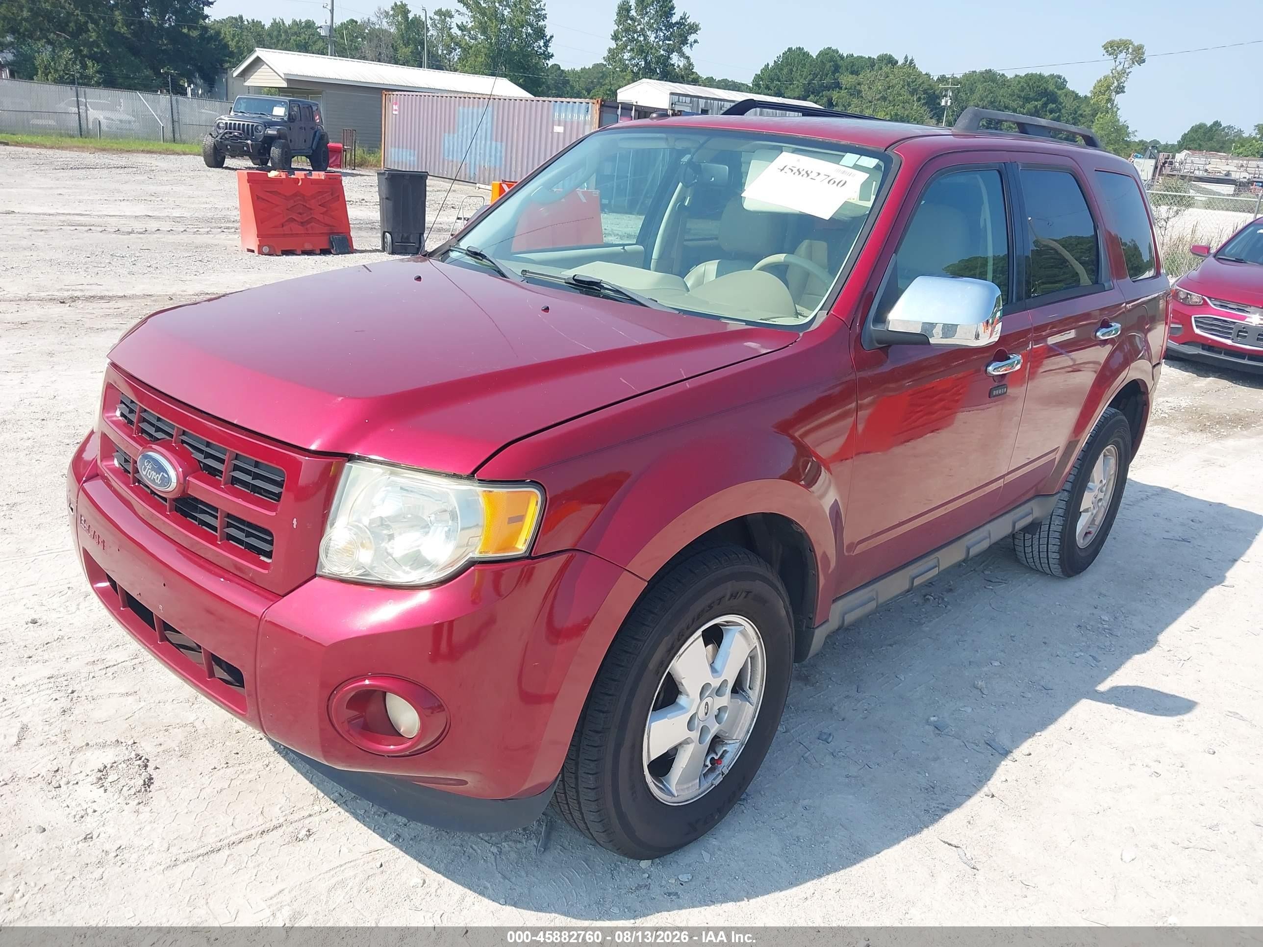 2012 Ford Escape Xlt Red vin: 1FMCU0DG1CKA41492