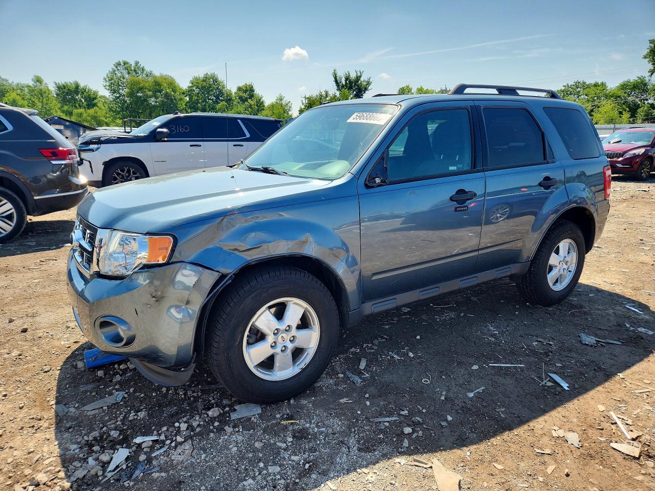 2012 Ford Escape Xlt Blue vin: 1FMCU0DG1CKB39552