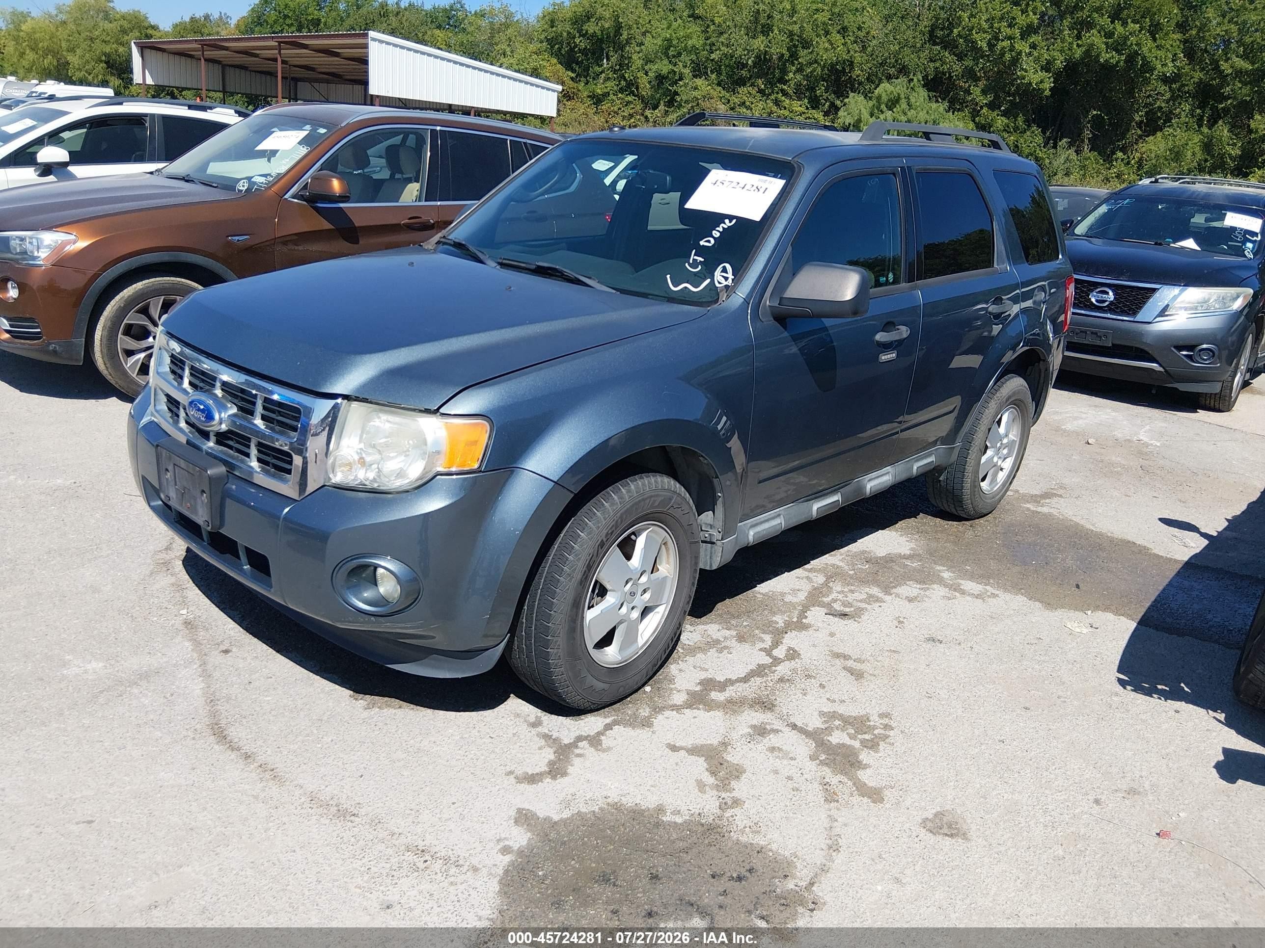 2012 Ford Escape Xlt Blue vin: 1FMCU0DG1CKB58005