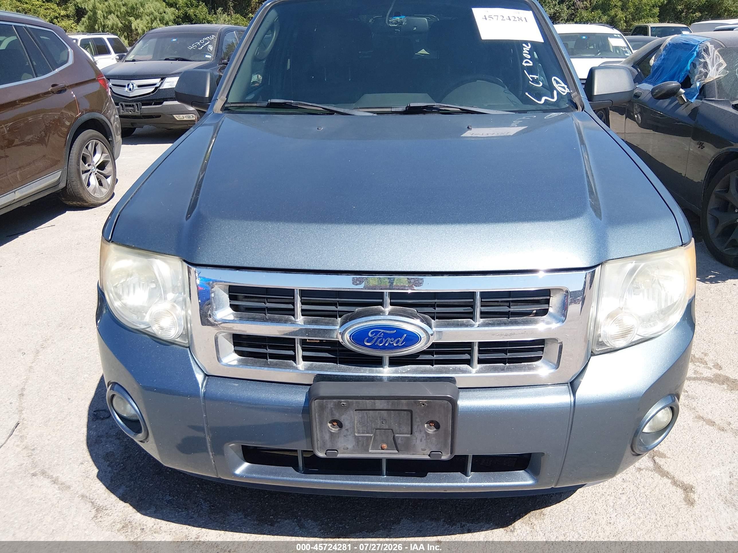 2012 Ford Escape Xlt Blue vin: 1FMCU0DG1CKB58005