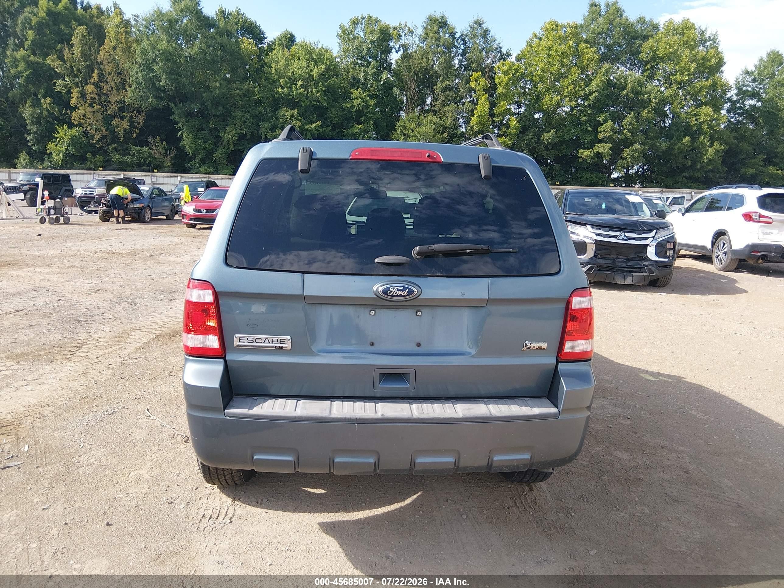 2011 Ford Escape Xlt Blue vin: 1FMCU0DG3BKB82319